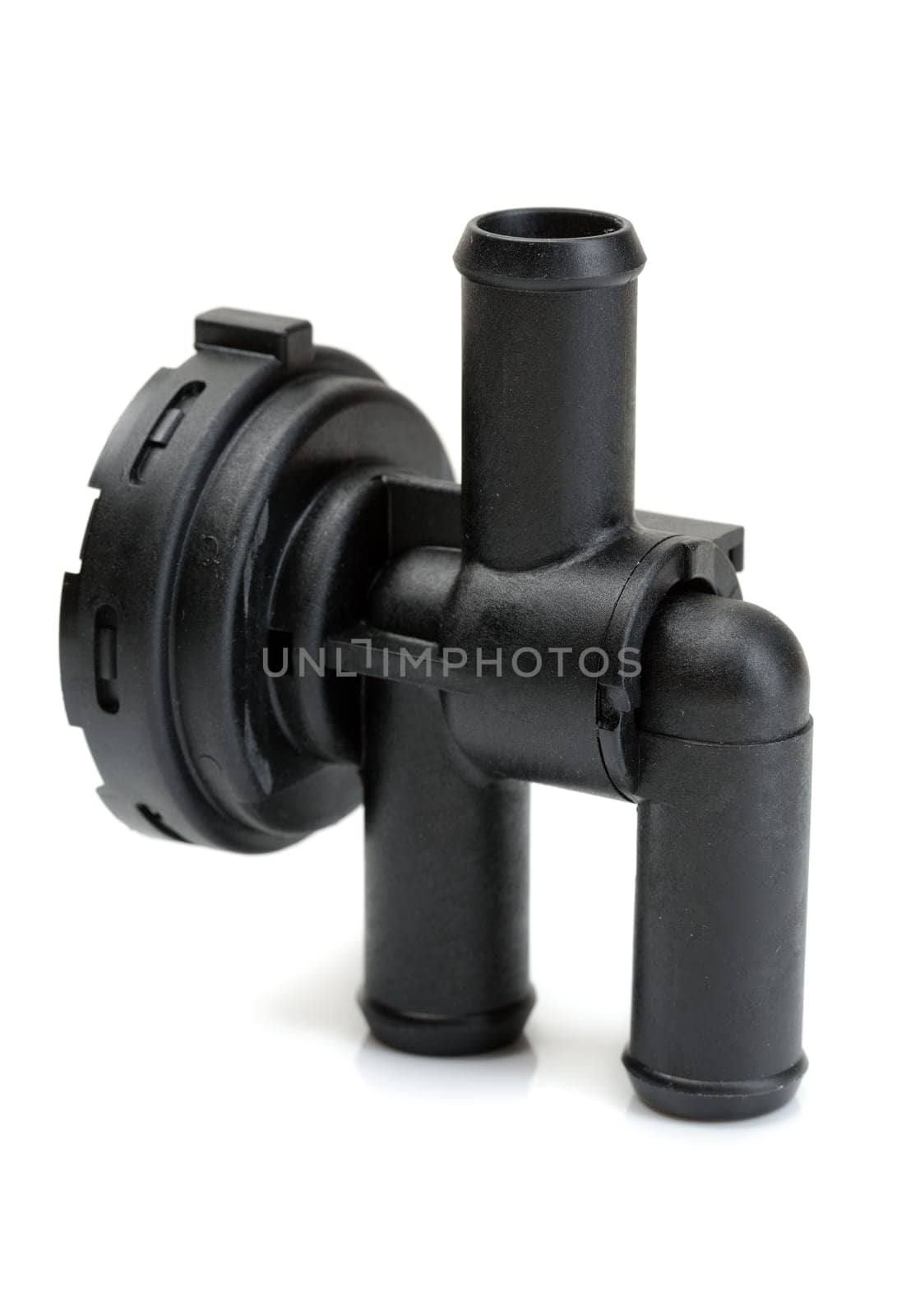 Plastic faucet heater car. Isolate on white background