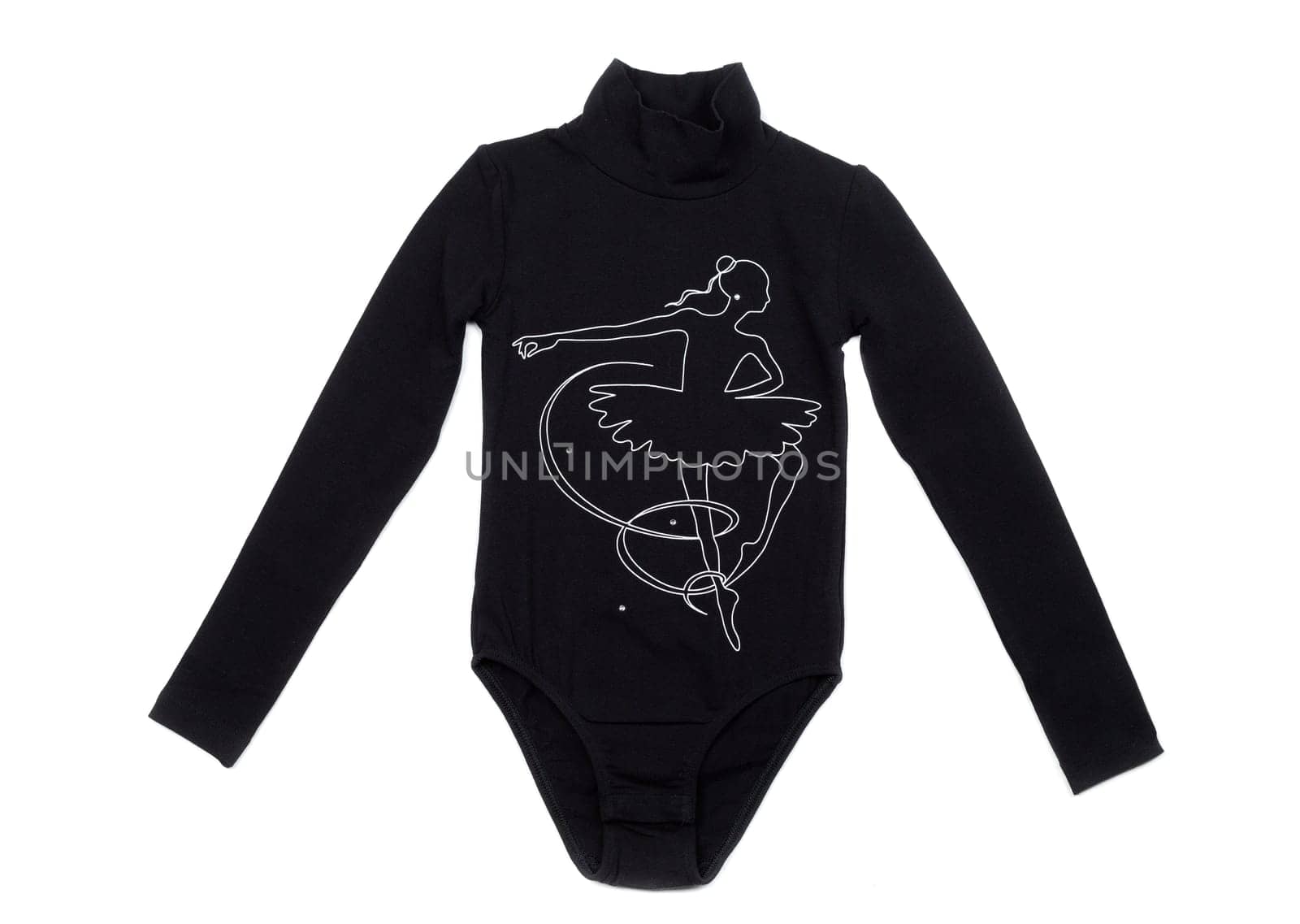Children's clothing for dance classes. Isolate on white.