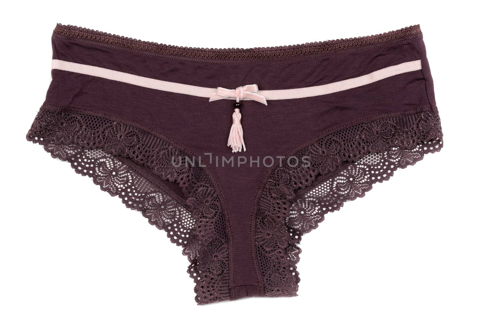 Brown Cotton panties. Isolate not white.