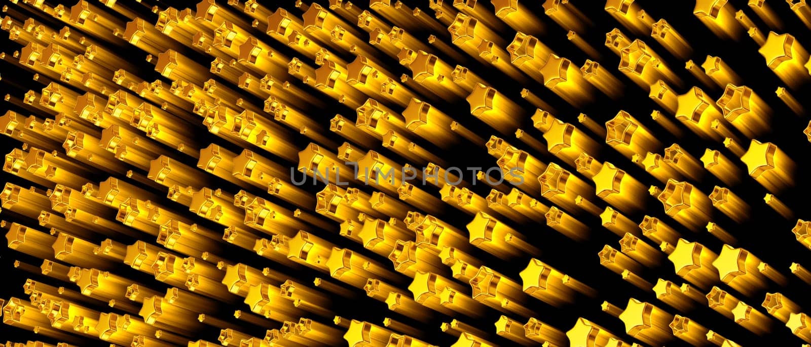 a set of shiny stars in motion for advertise