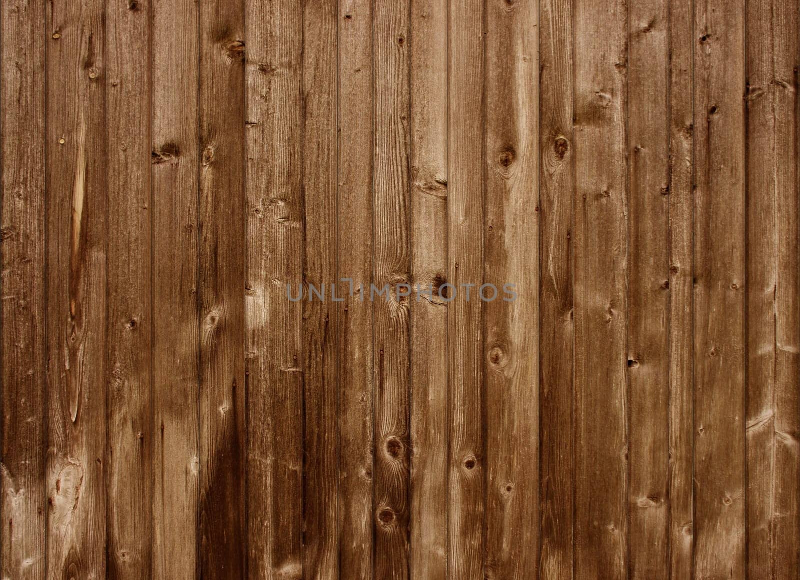 Rustic board wall with brown wood as background
