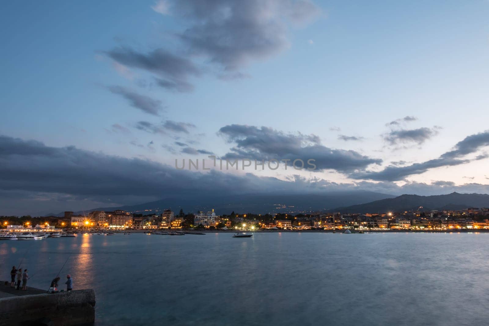 Coastal landscape eastern Sicily ionian sea