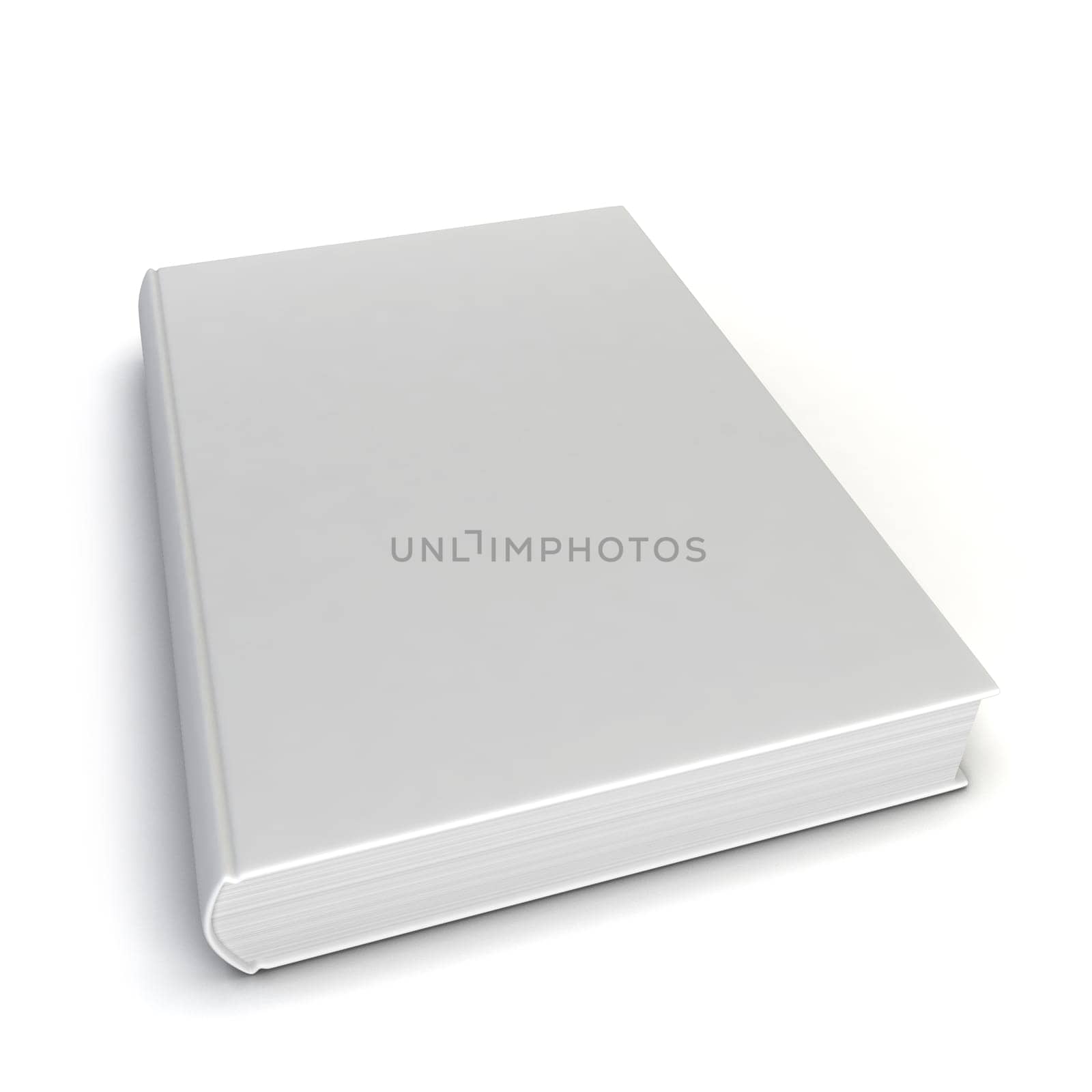 Blank book. 3d illustration isolated on white background