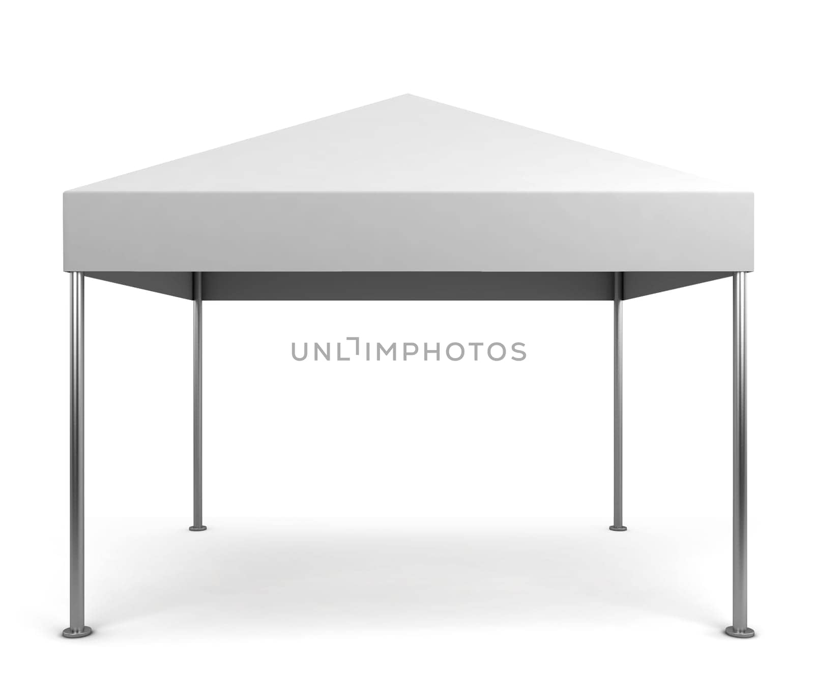 Canopy tent. 3d illustration isolated on white background