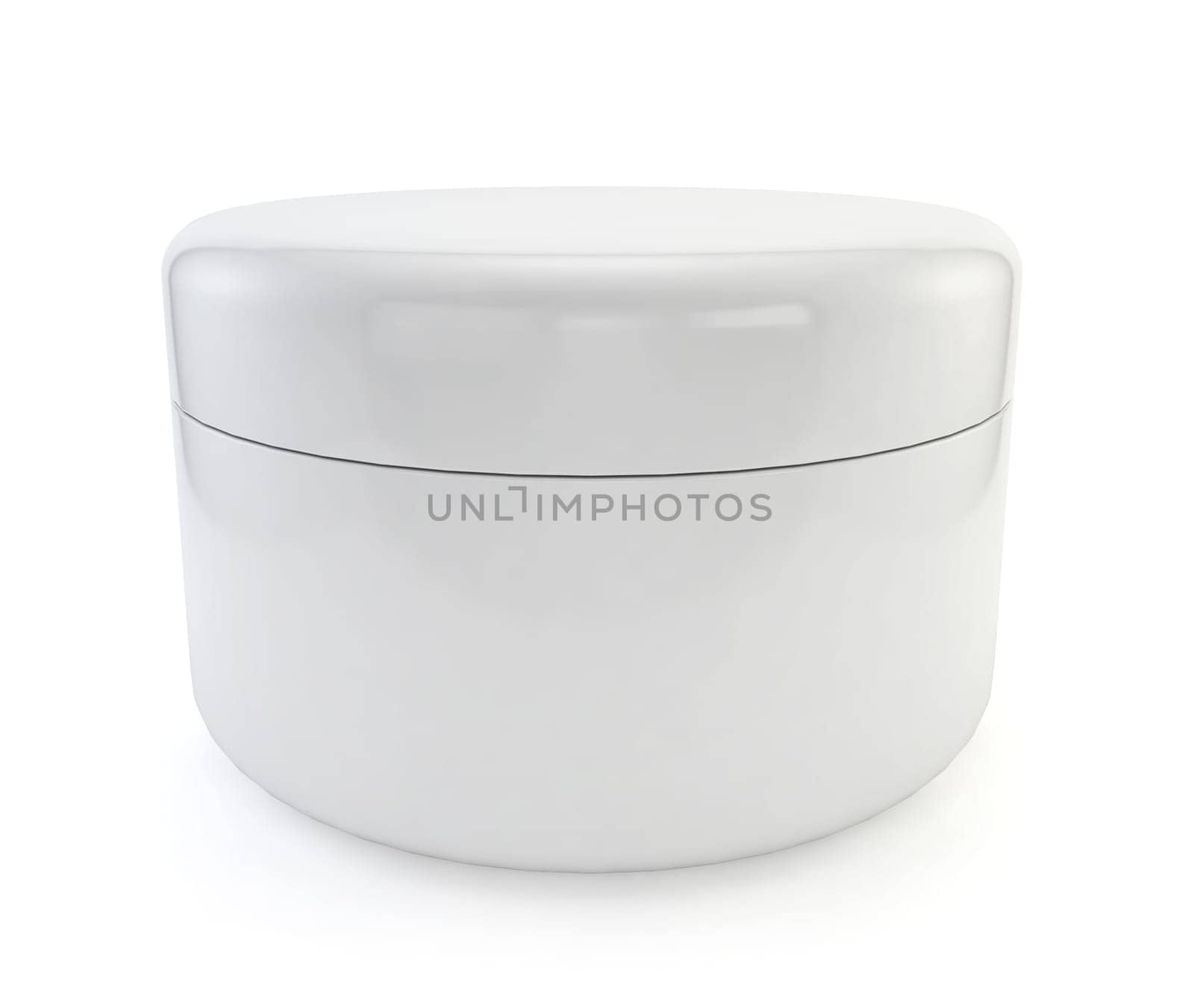 Cosmetic jar. 3d image isolated on white background