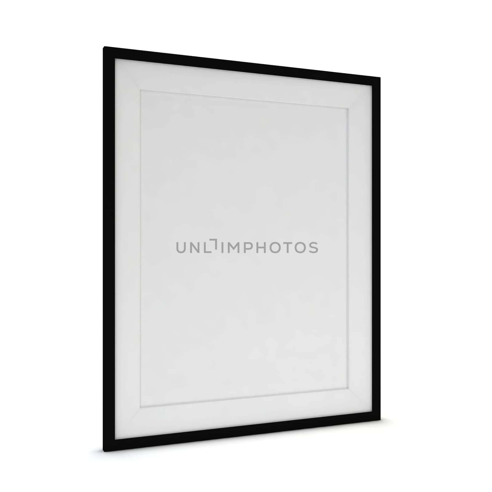 Modern frame. 3d image isolated on white background