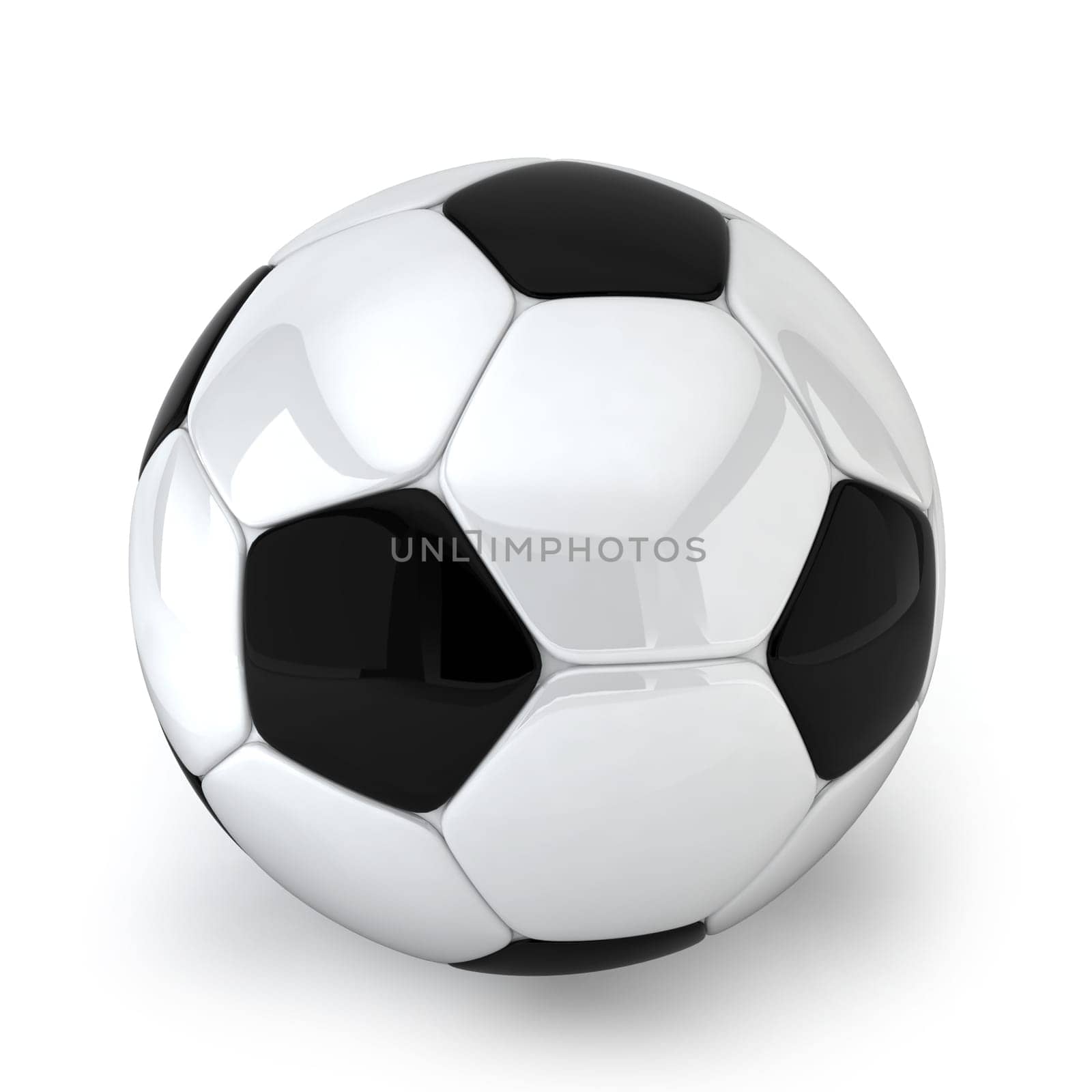 Soccer ball. 3d illustration on white background