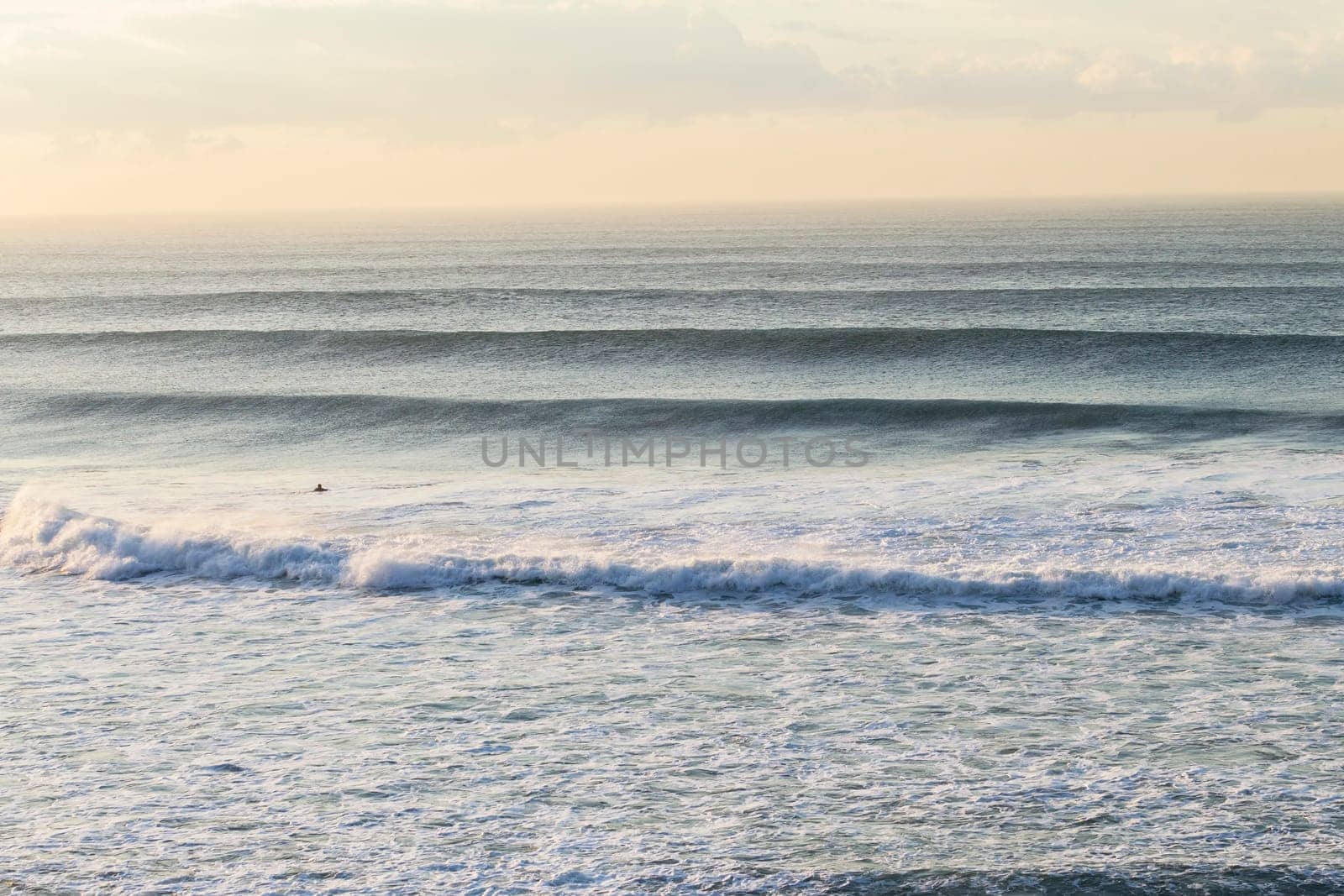 Ocean wave swells crashing water power coastline landscape.