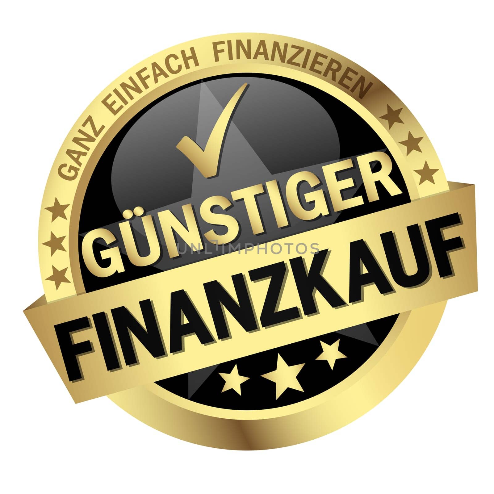 colored button with banner and text - cheap financial purchase