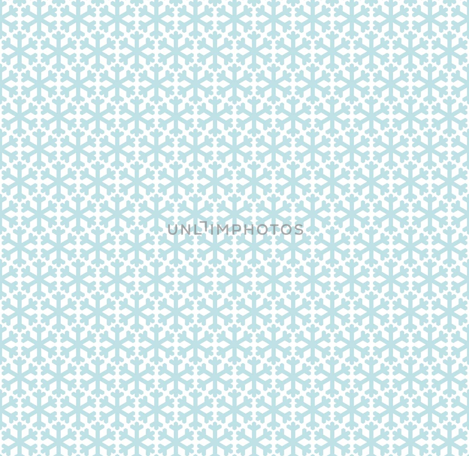 seamless blue and white snow flake vector background for christmas designs