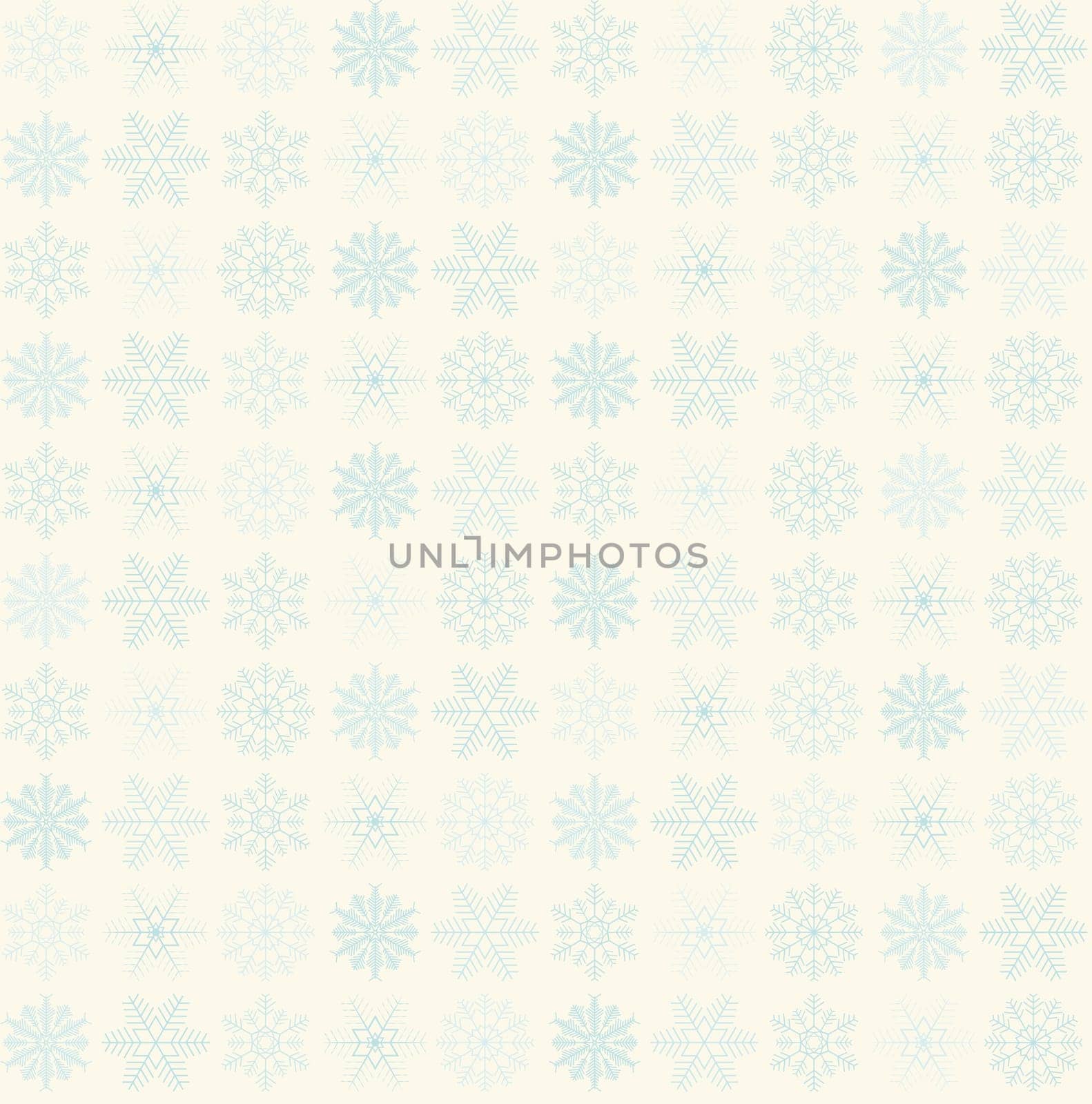 seamless blue and white snow flake vector background for christmas designs