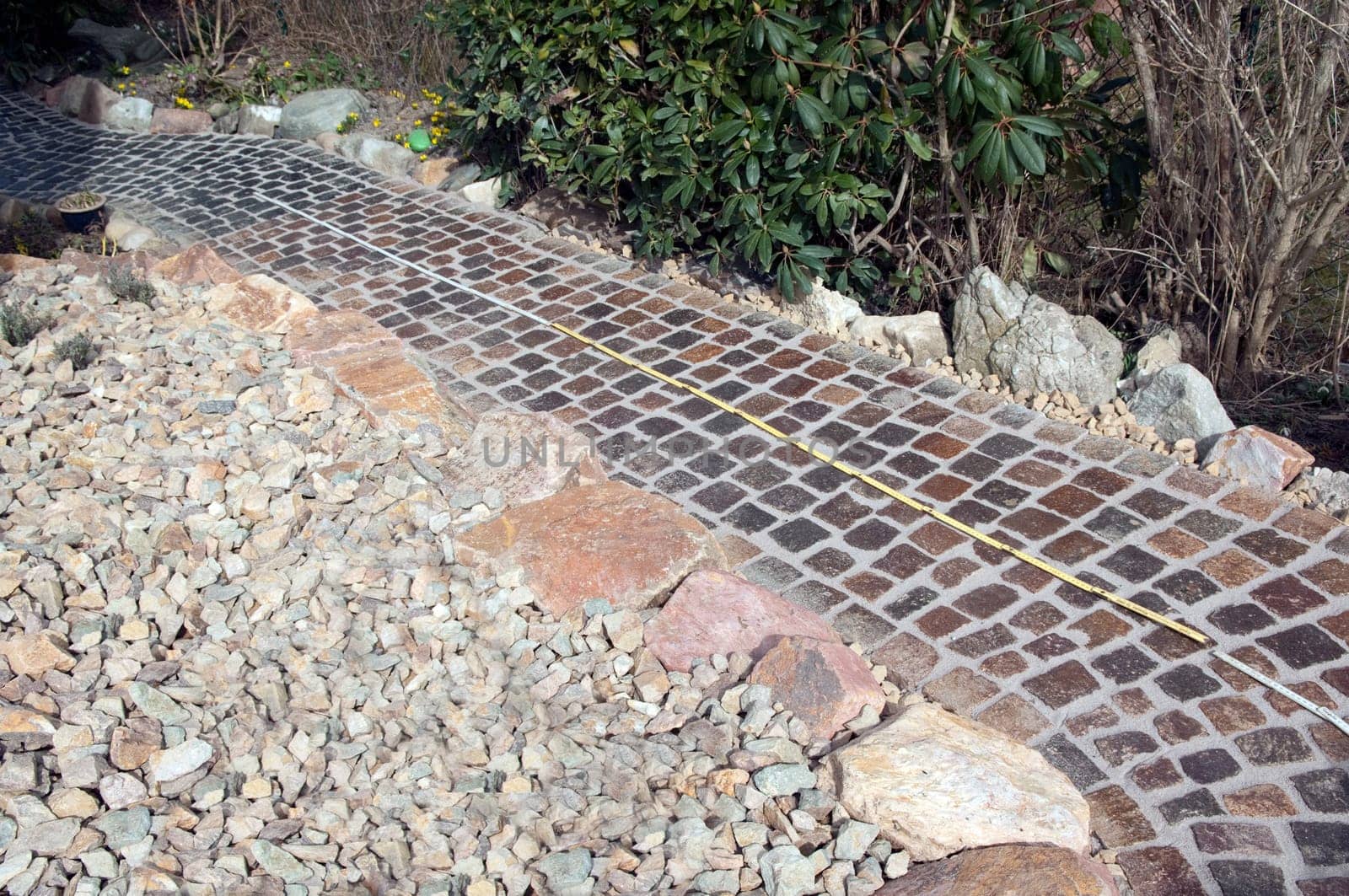 Garden trail  construction,construction phase,design