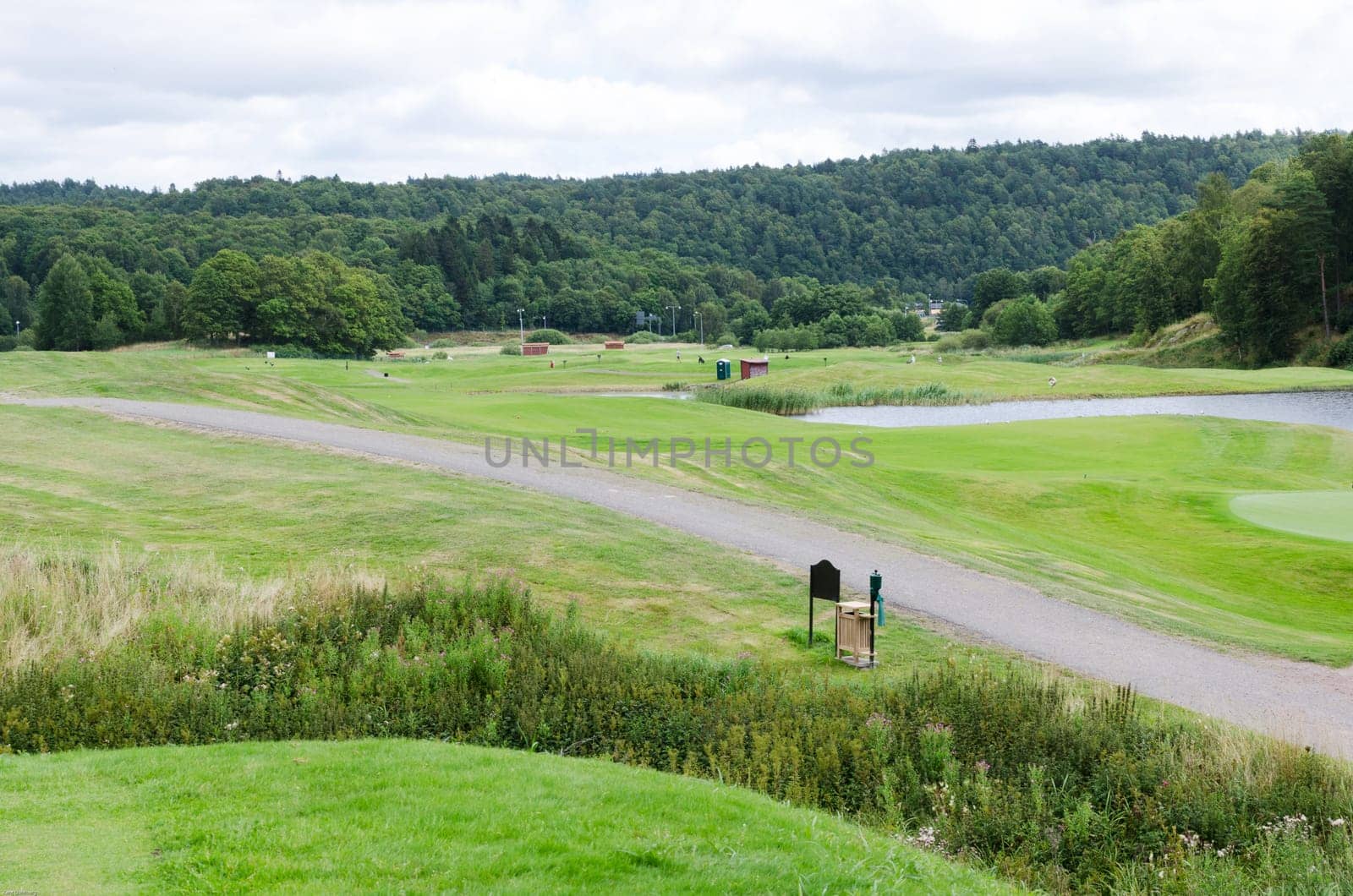 one day one the golf course in sweden