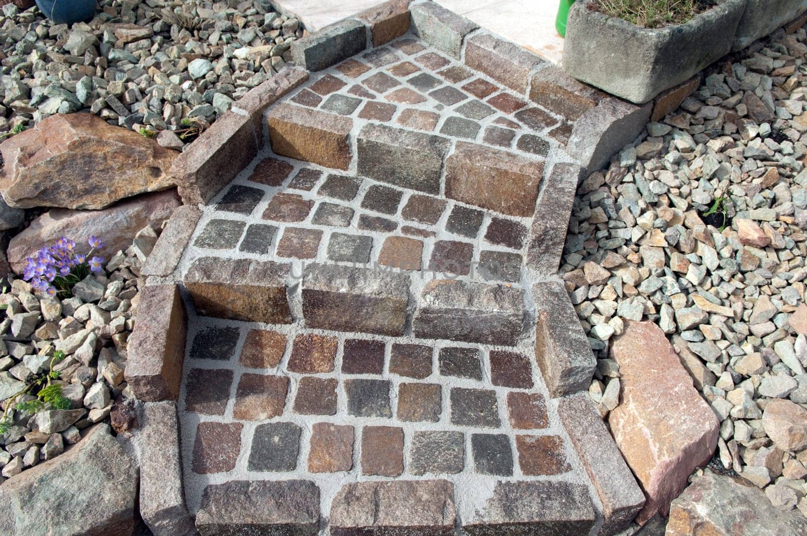 Garden staircase,grouted,joint,garden path  Construction