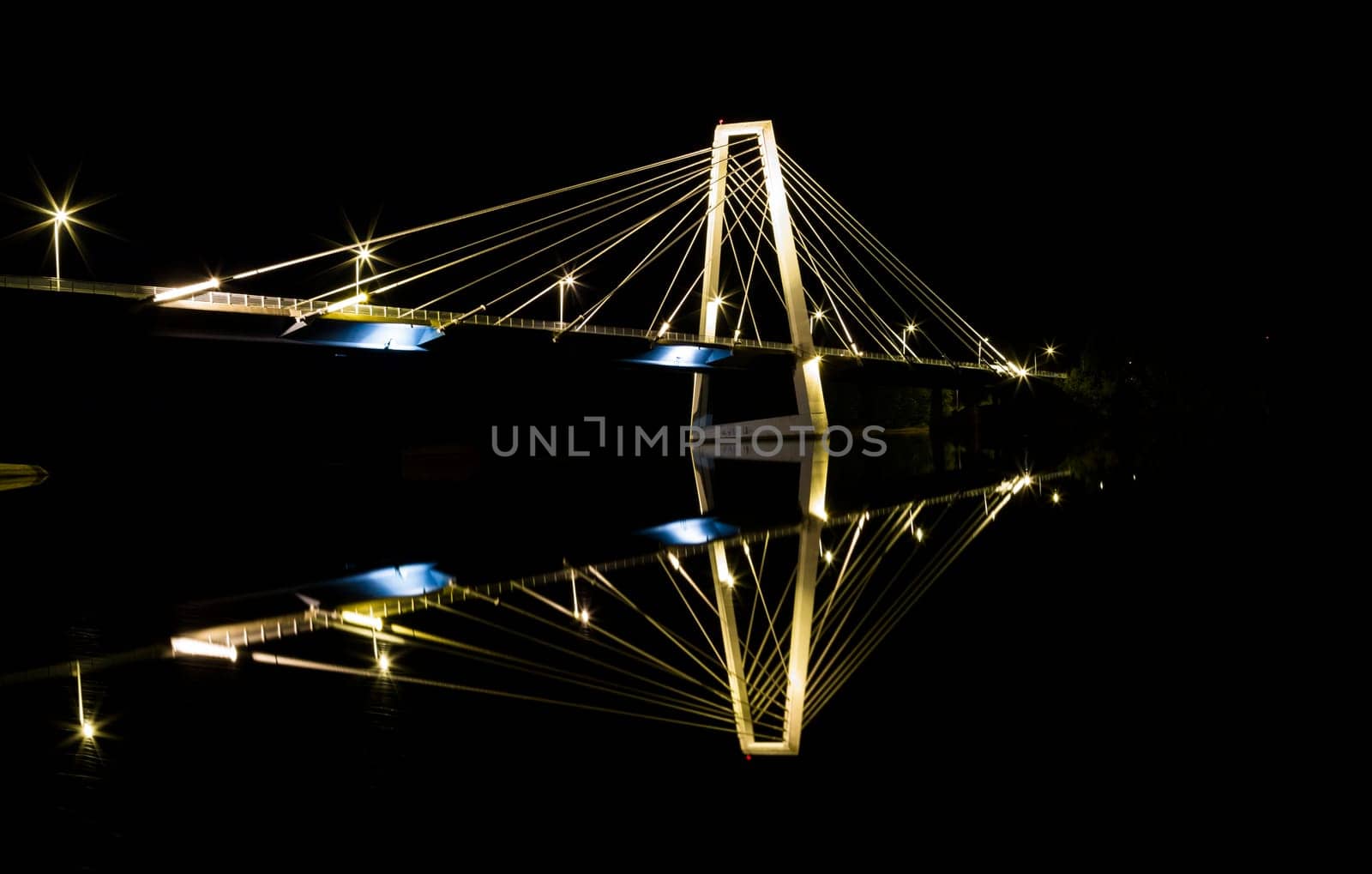 Cable Bridge in Umeå, Sweden