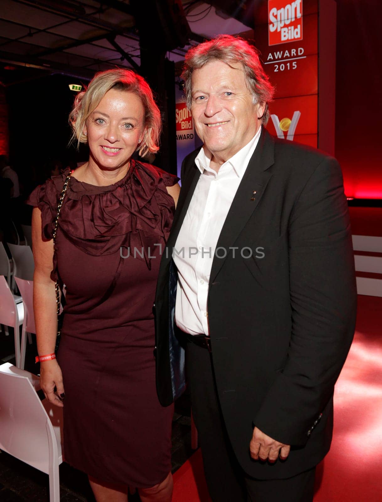 Wilfried Sauerland with guest , Sport-Bild - Award 2015 at the Fischmarkthalle Hamburg