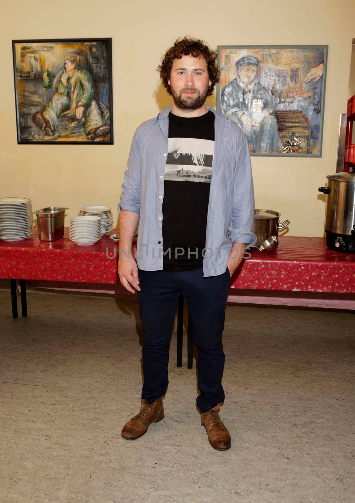 Florian Baxmeyer, Photo of On the Street in the Homeless Cafe -CaFée with Heart on St.Pauli Hamburg on 26.08.2015