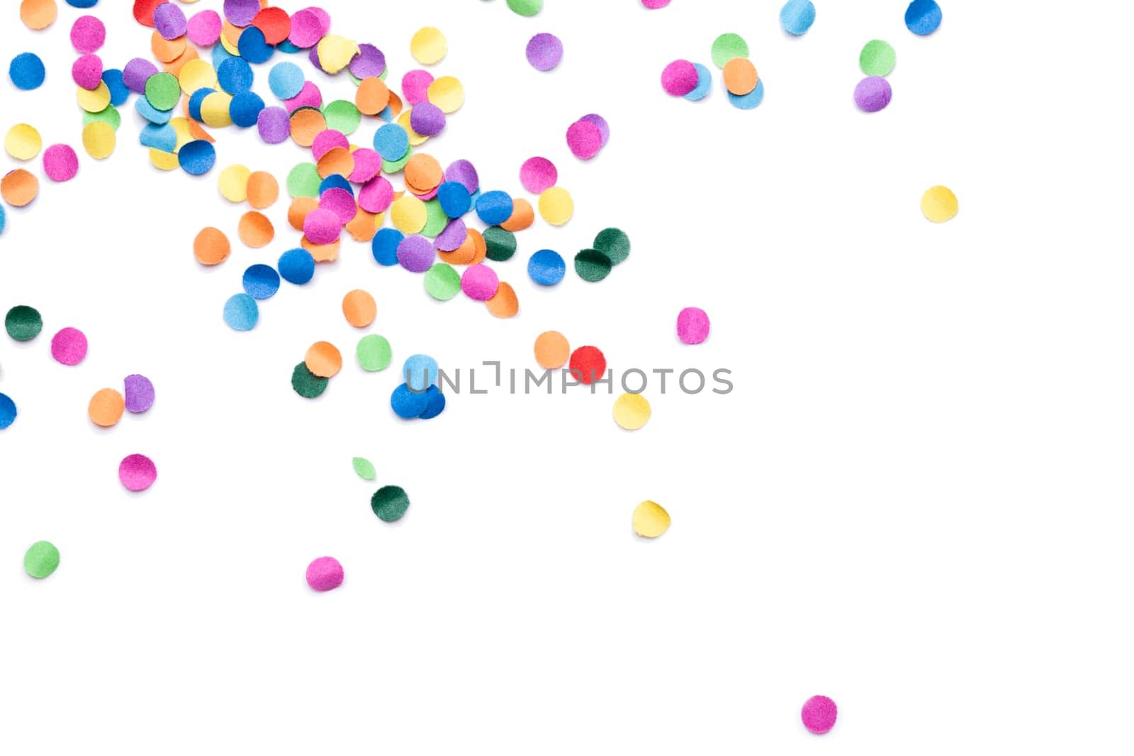 Confetti colorful background with text clearance