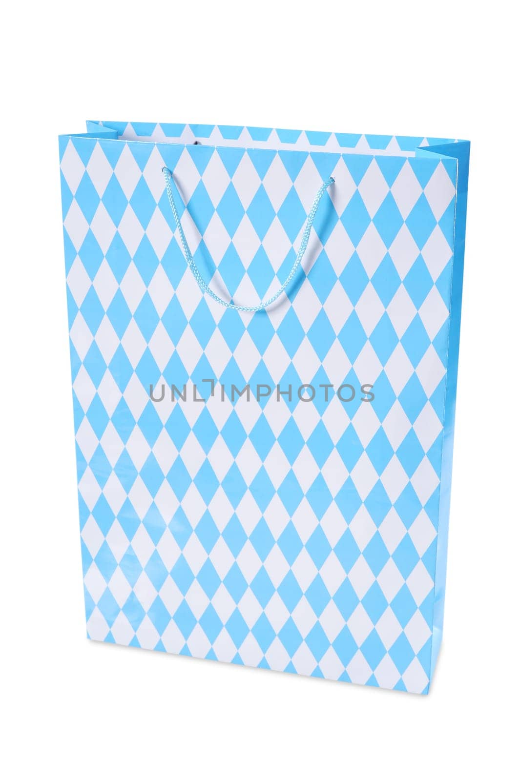Bavarian Oktoberfest paper shopping bag insulated on white.