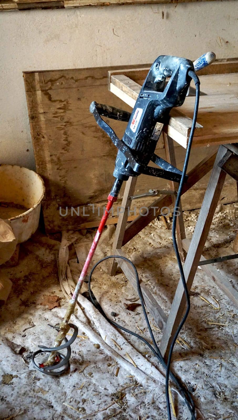tool for clay mixing on site