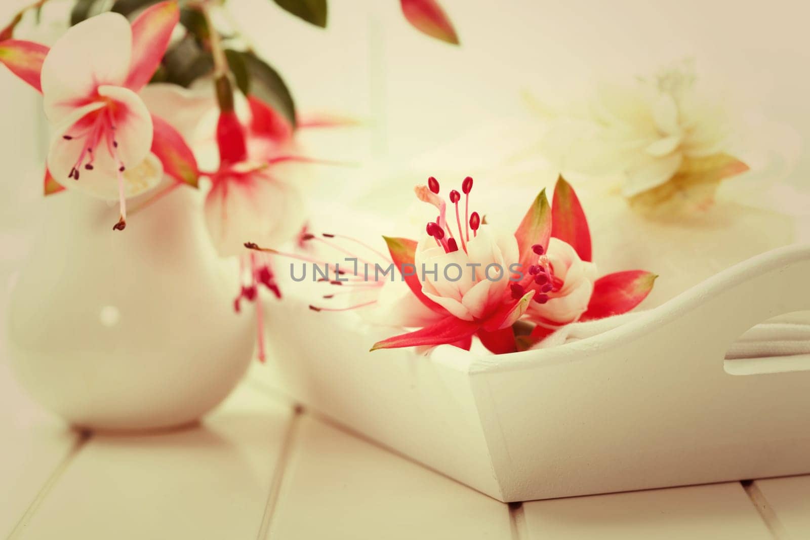 Wellness and bath accessories in vintage look