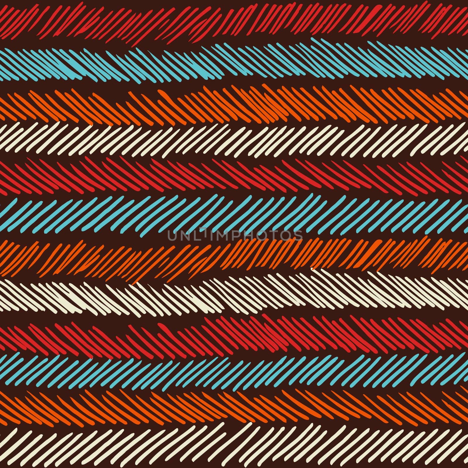 Striped vintage boho fashion style seamless pattern background. Ideal for fabric design, paper print and web backdrop. EPS10 vector file.