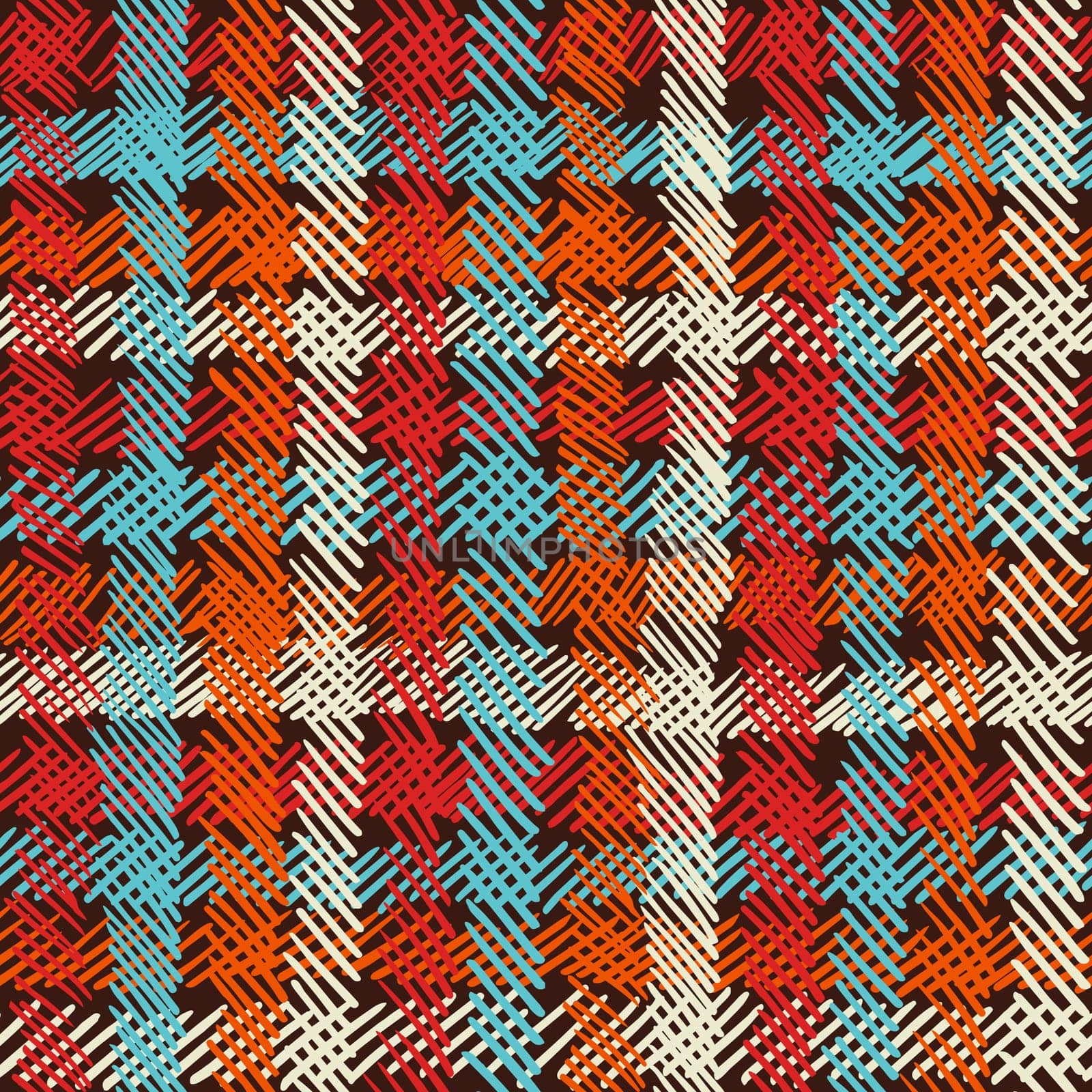 Hipster vintage boho fashion style seamless pattern background. Ideal for fabric design, paper print and web backdrop. EPS10 vector file.