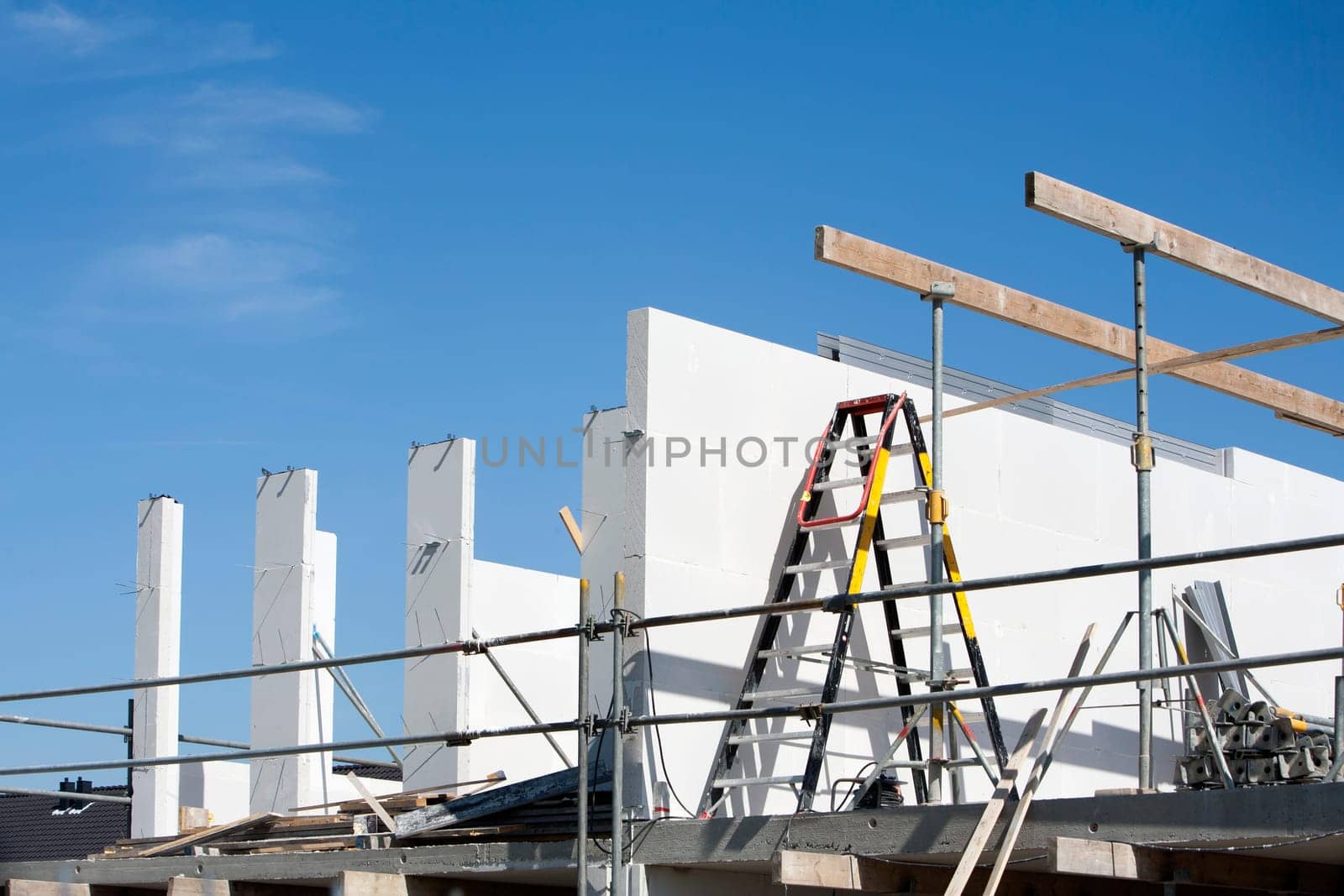 Construction of a house in the Netherlands