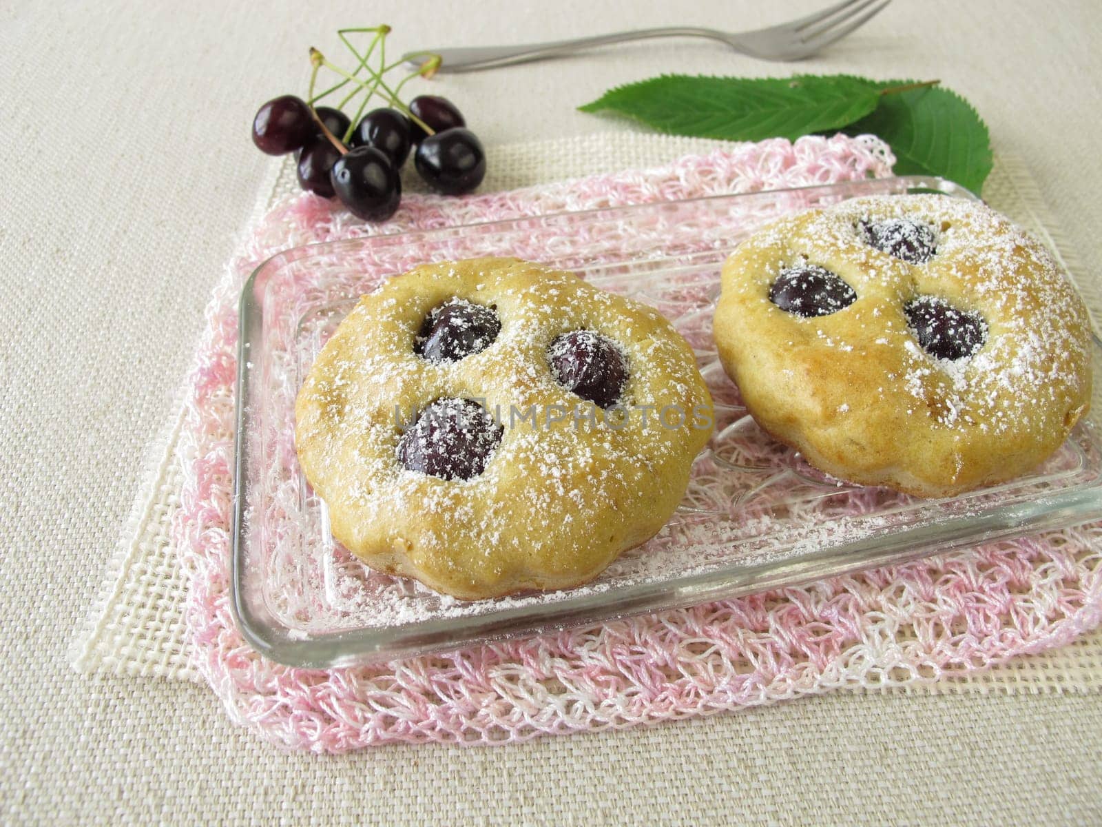 Small cherry cake