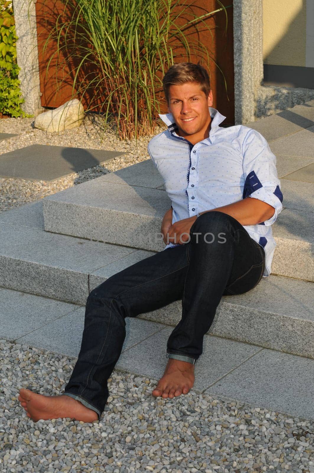 young pretty man,sympathetic,casual guy with many faces