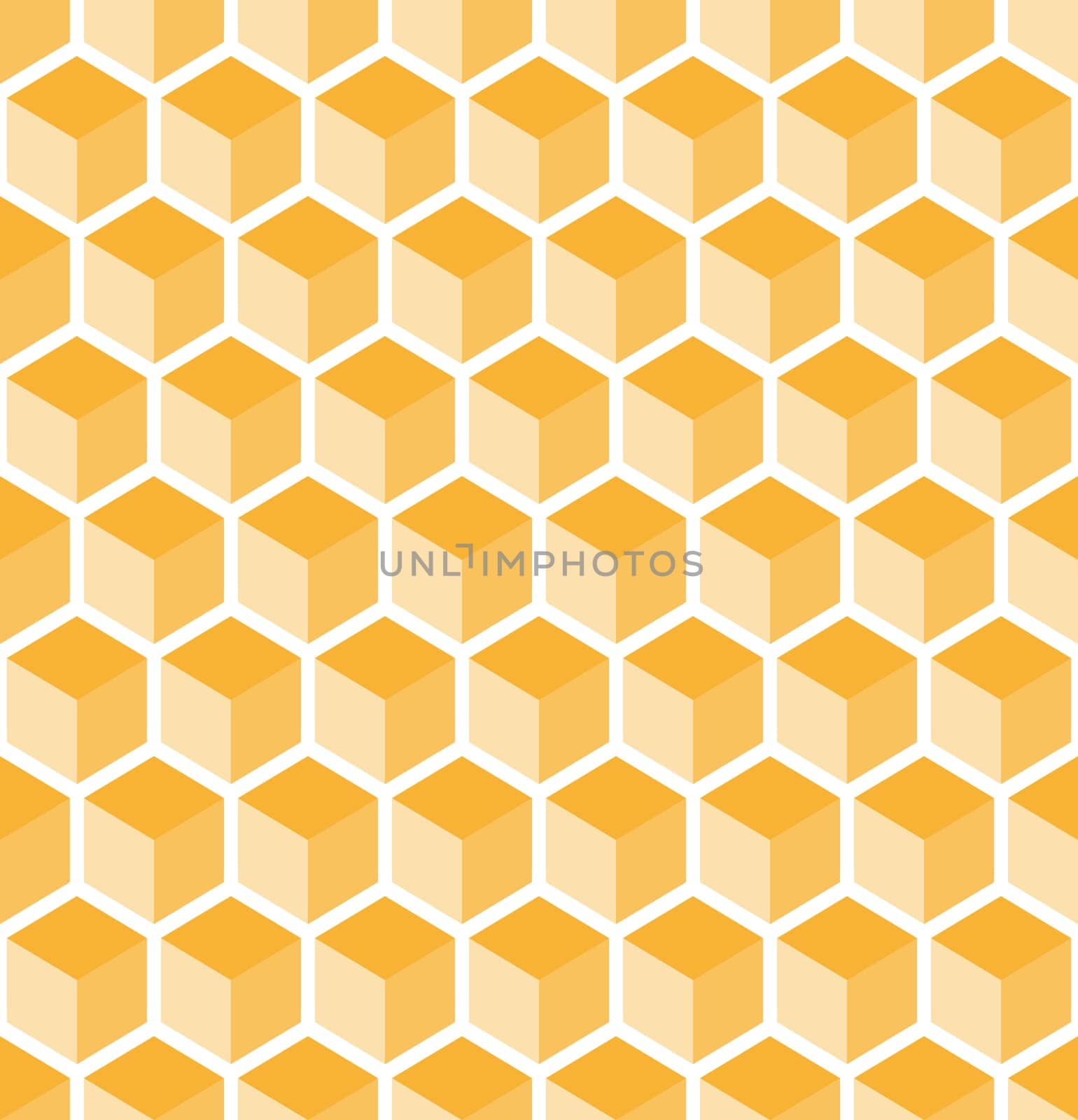 abstract background with seamless yellow cubes pattern