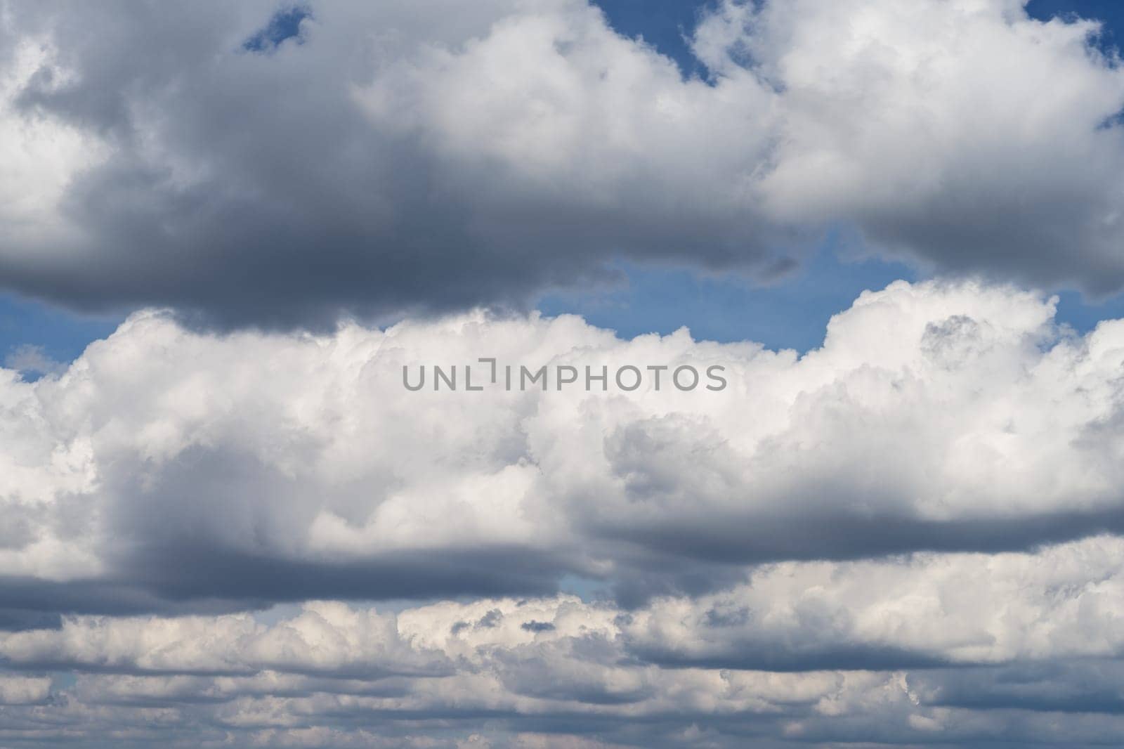Spring clouds with blue sky,cloud formations in daylight