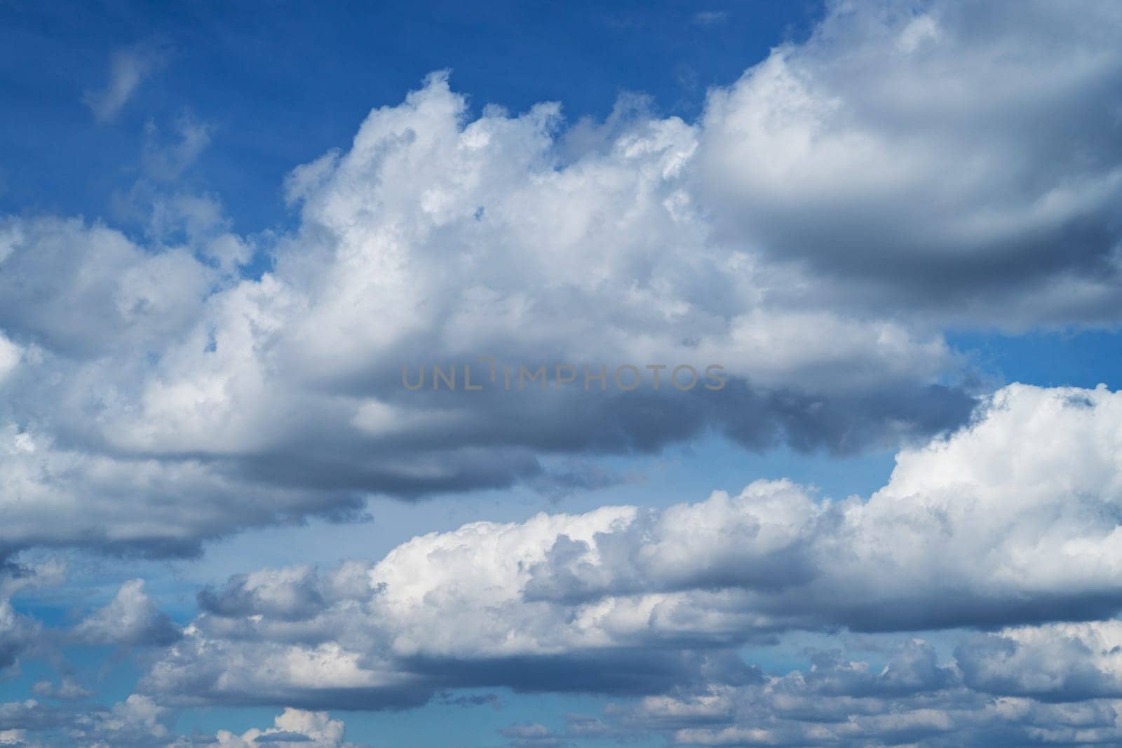 Spring clouds with blue sky,cloud formations in daylight