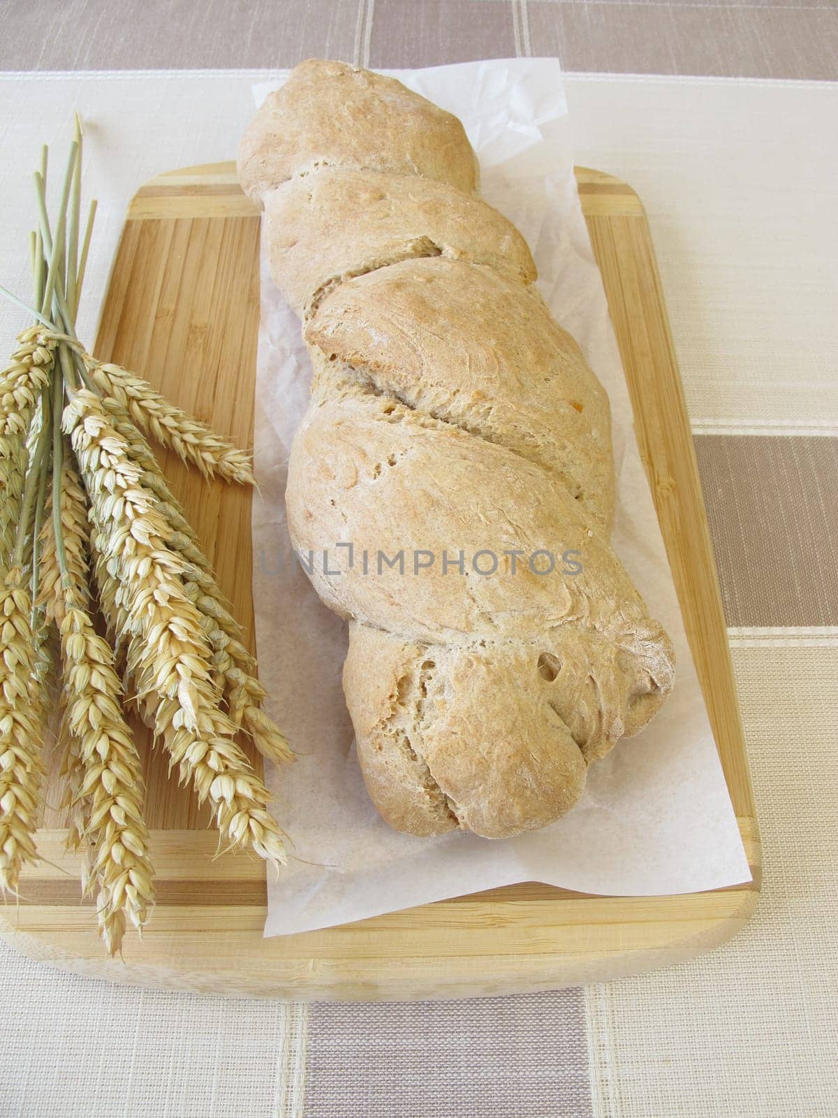 Freshly baked root bread