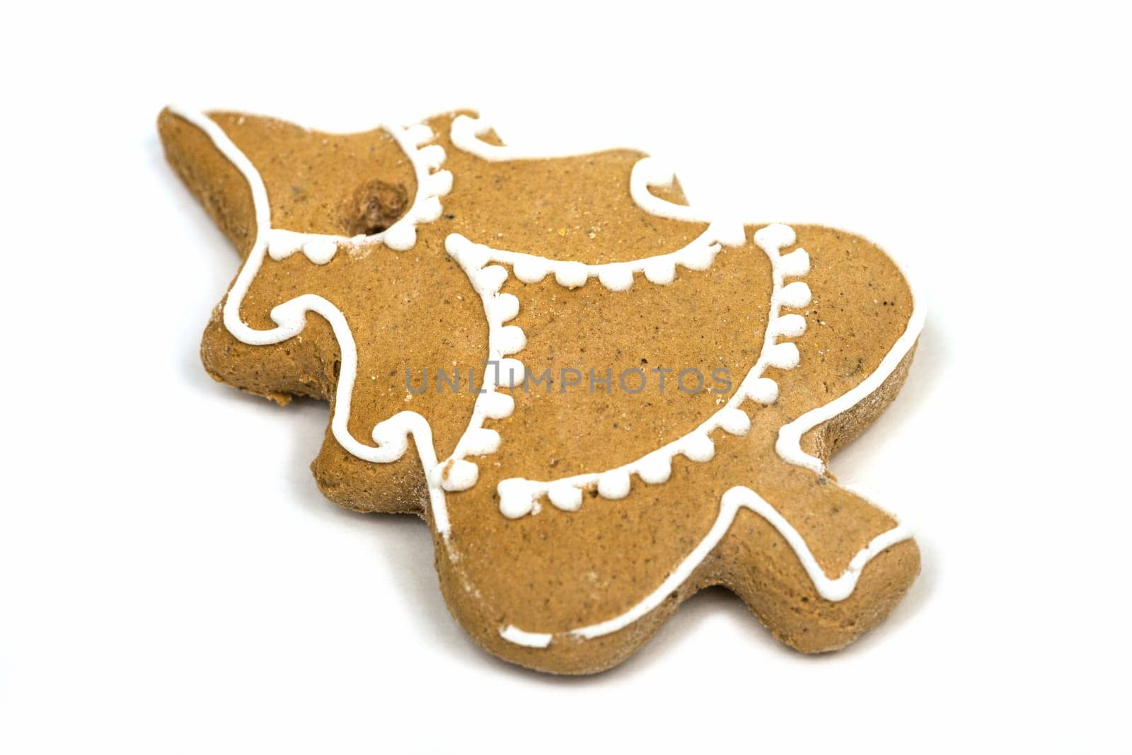 Gingerbread for Christmas,sweet baked goods on white background