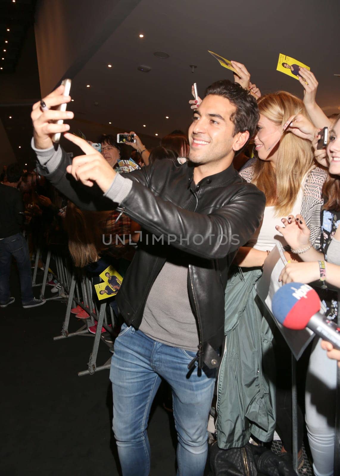 Elyas M ' Barek at the  Fack ju Goehte 2 Cinematour at Cinemaxx Hamburg