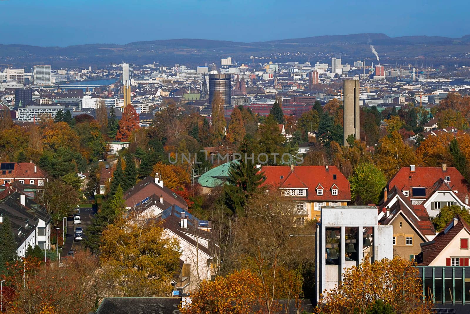 wide view from the water tower