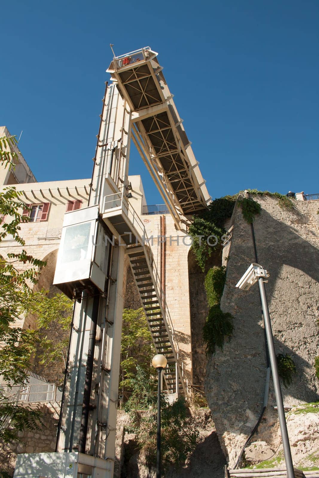 Lift for storic district of castello, Cagliari