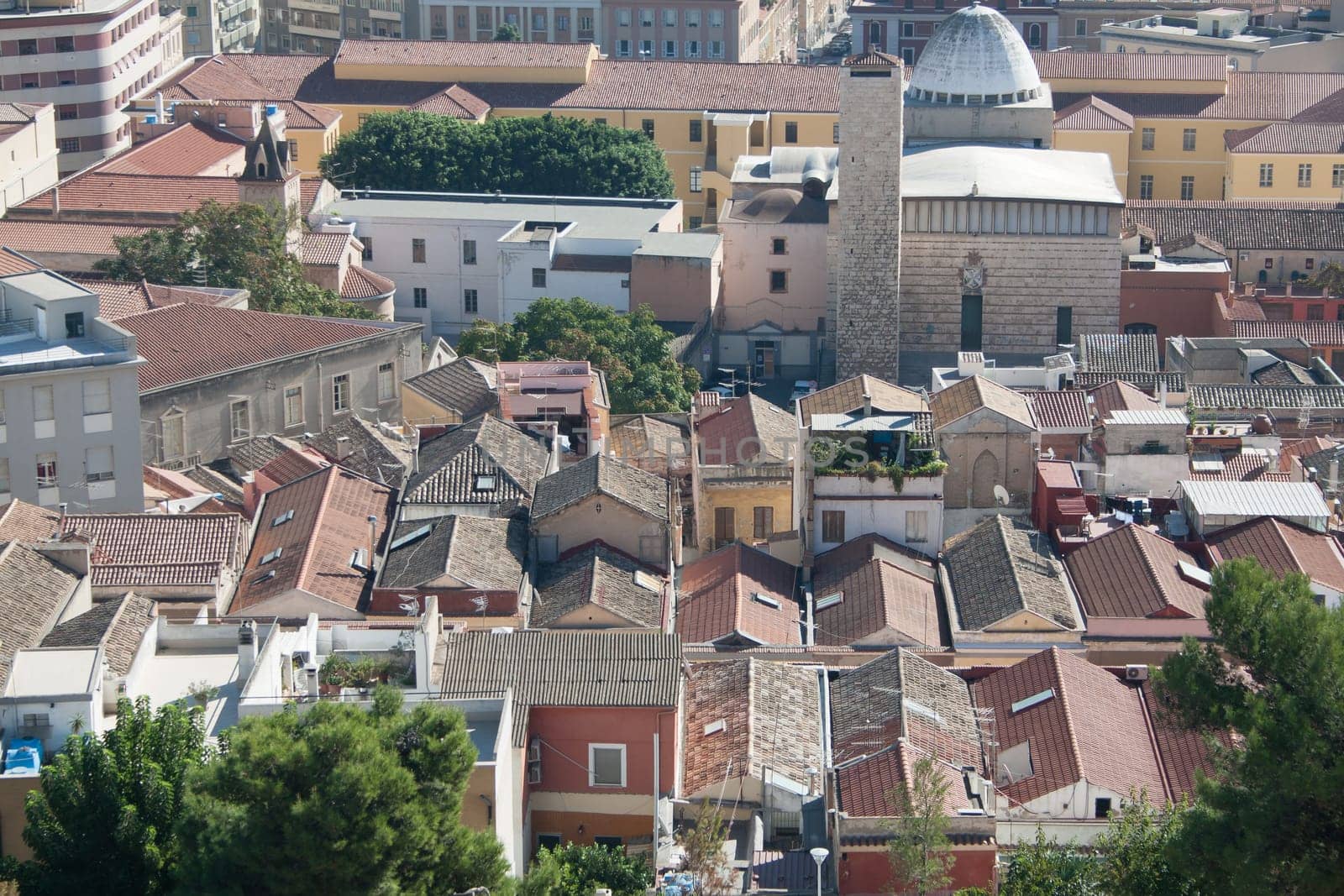 Particular of Buildings in Storic district of Villanova in Cagliari