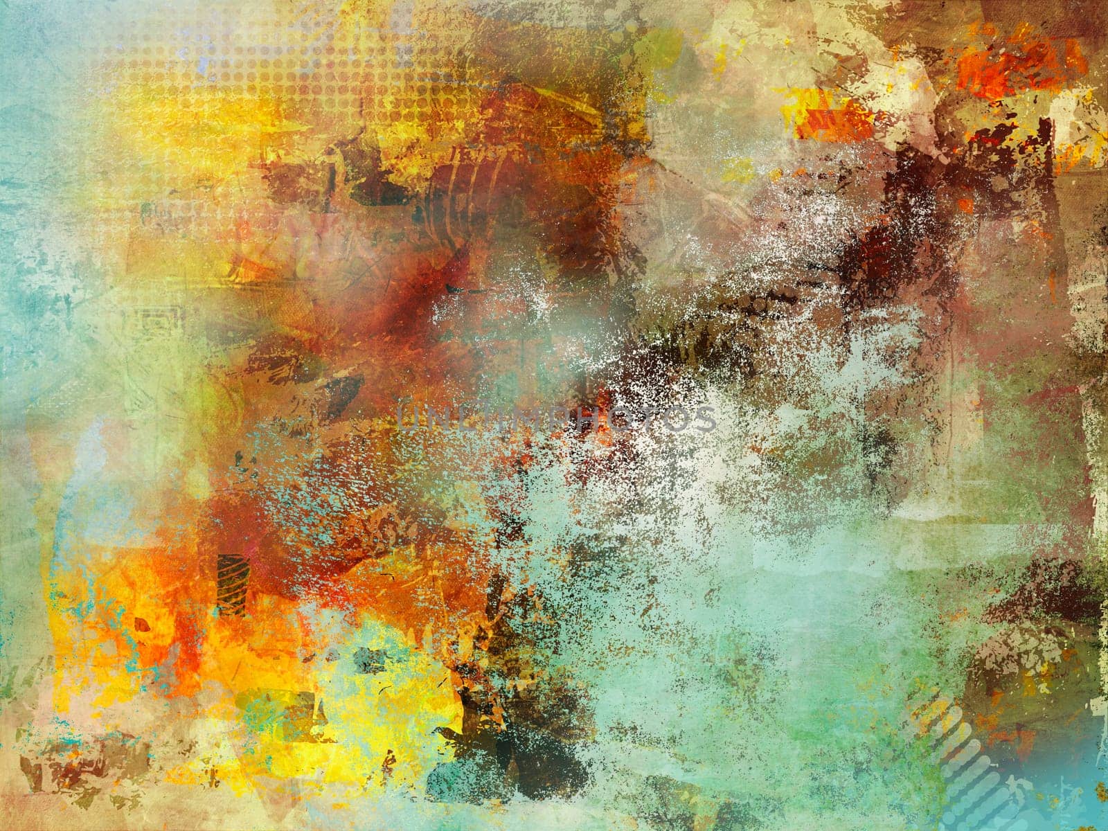 mixed media painting graphic textures contemporary tarttones