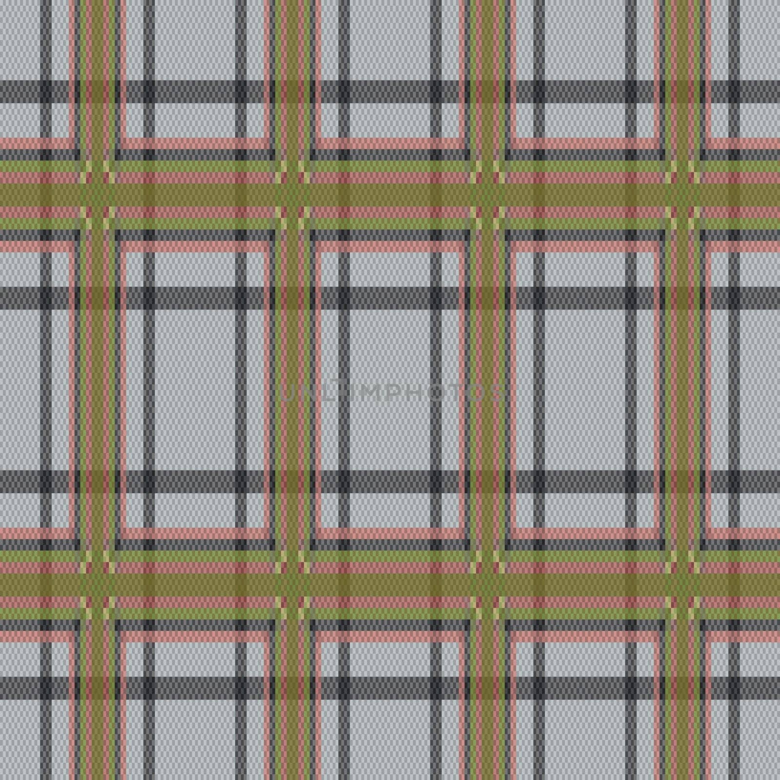 Rectangular seamless brown and gray vector pattern as a tartan plaid