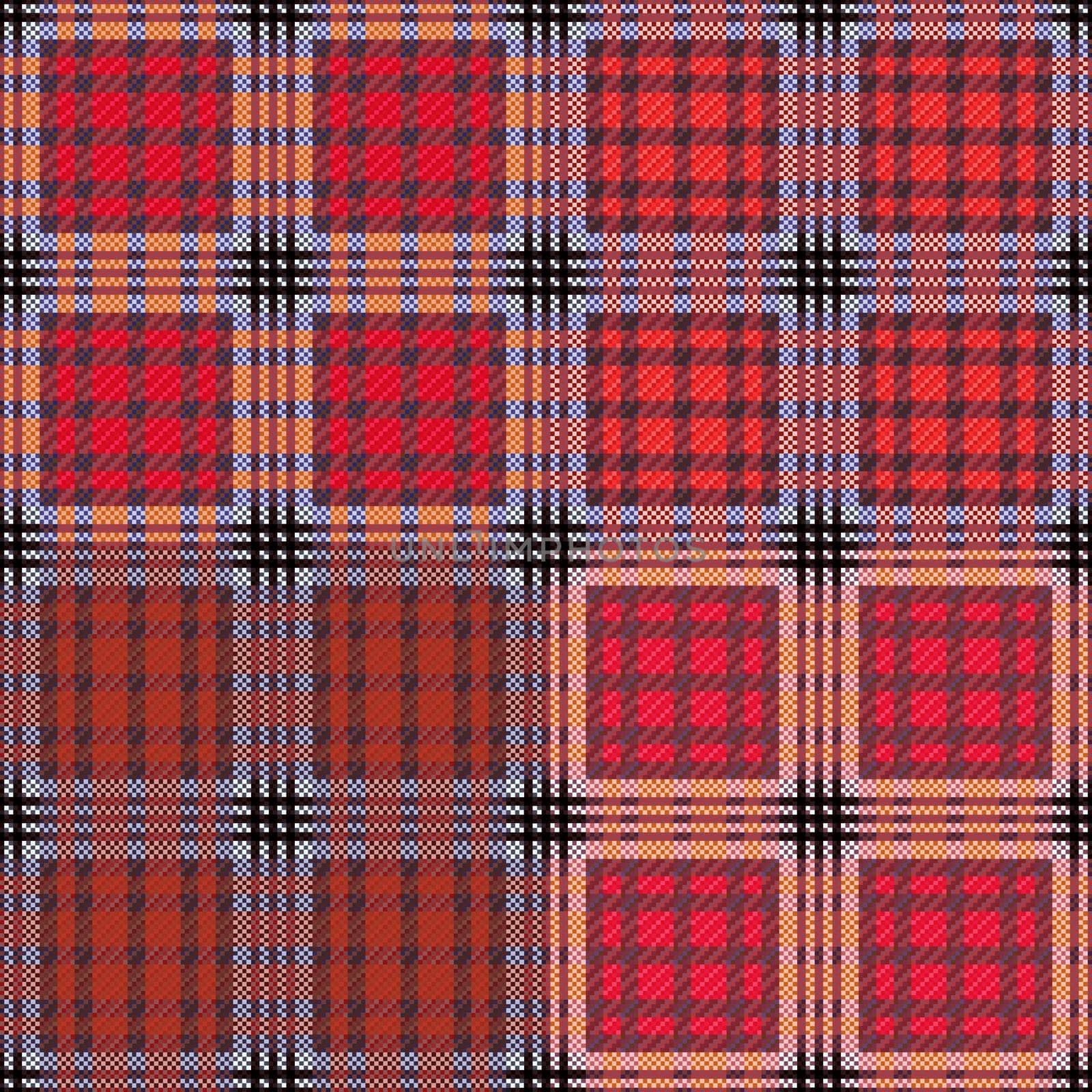 Four seamless checkered vector patterns with different tinctures