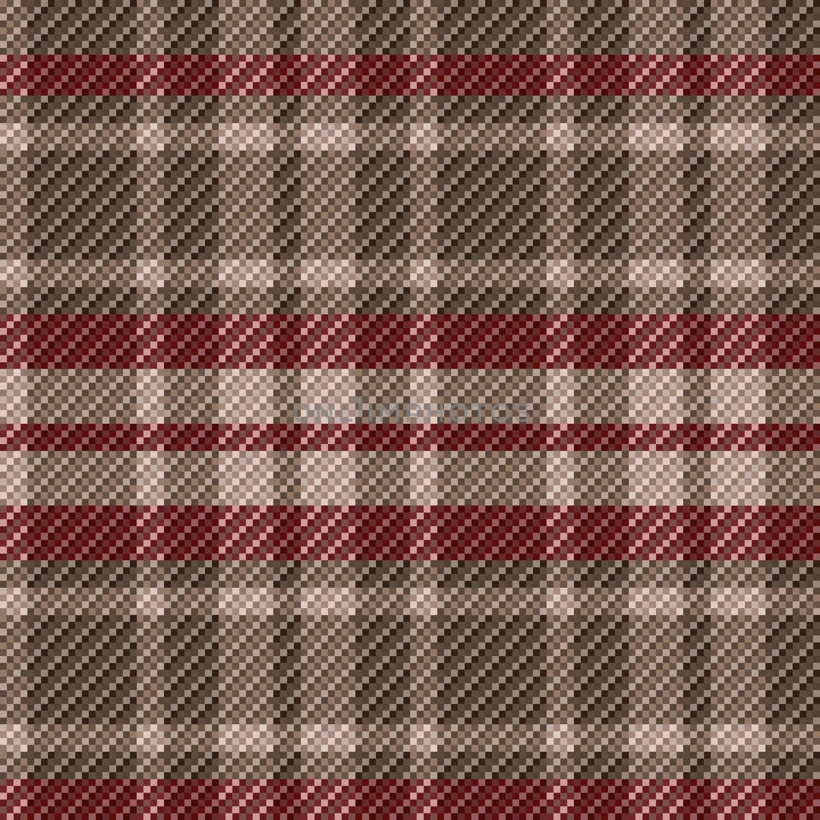 Checkered seamless vector tartan patterns with brown tinctures