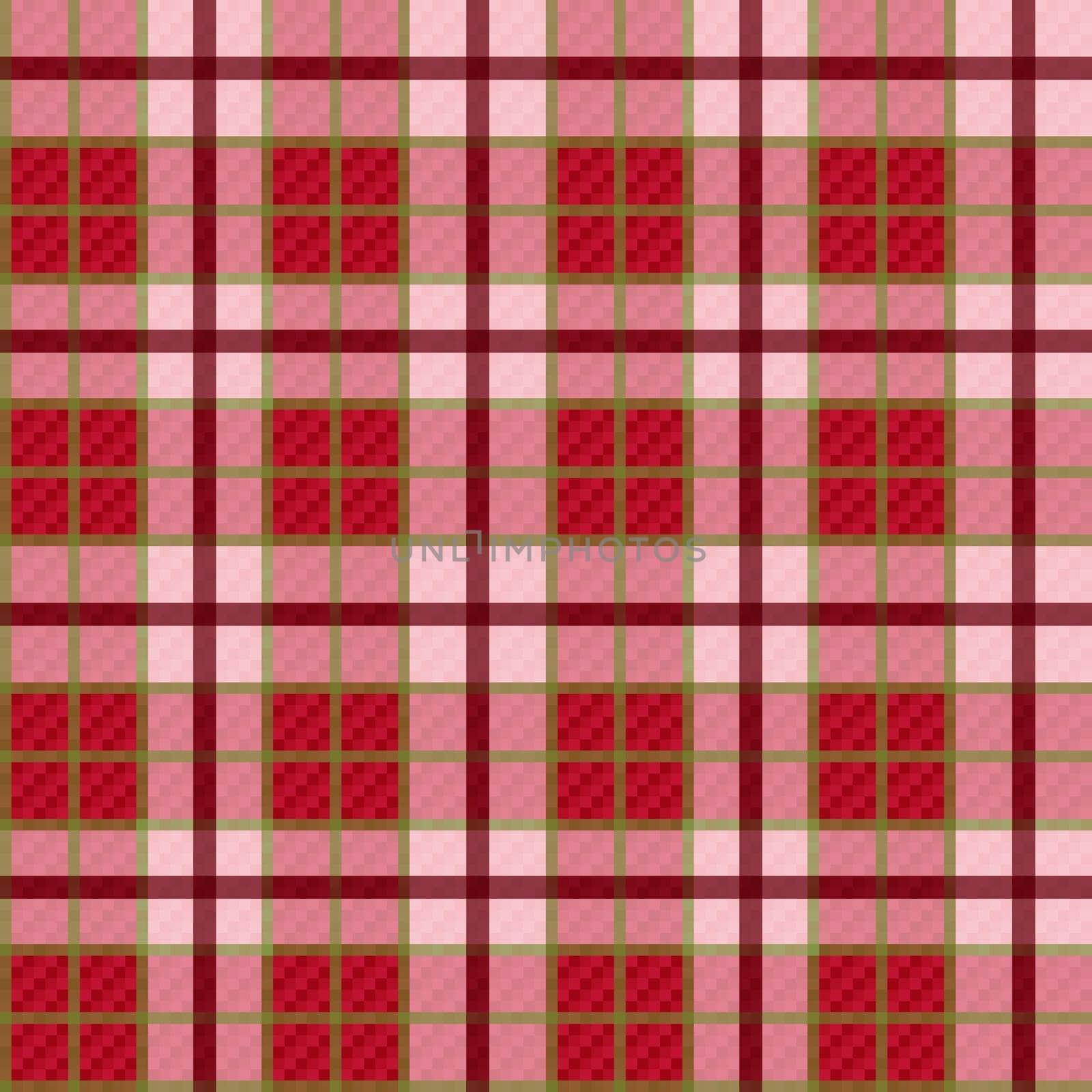 Seamless checkered shades of red and pink vector pattern with transparency