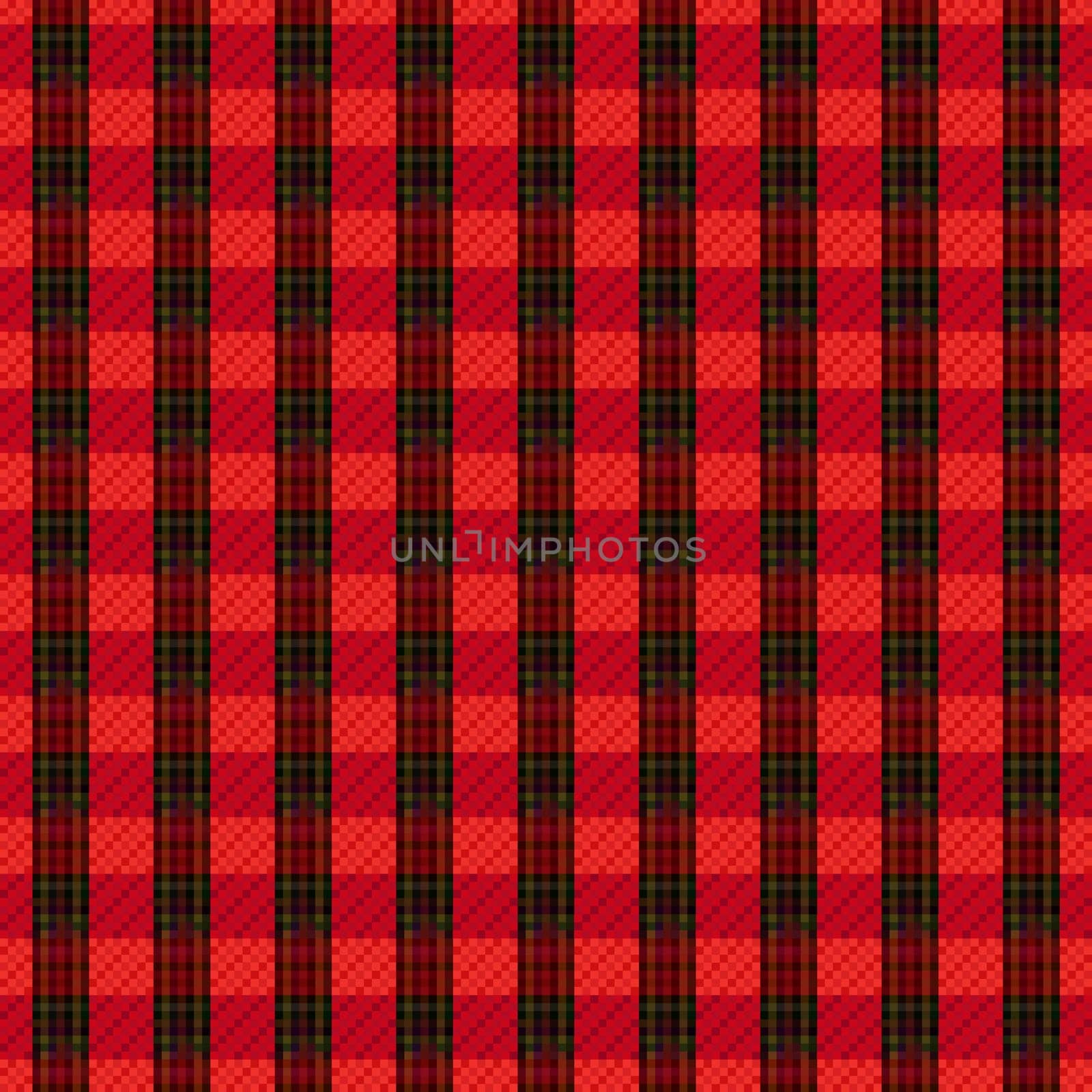Seamless checkered vector red pattern with dark and bright lines