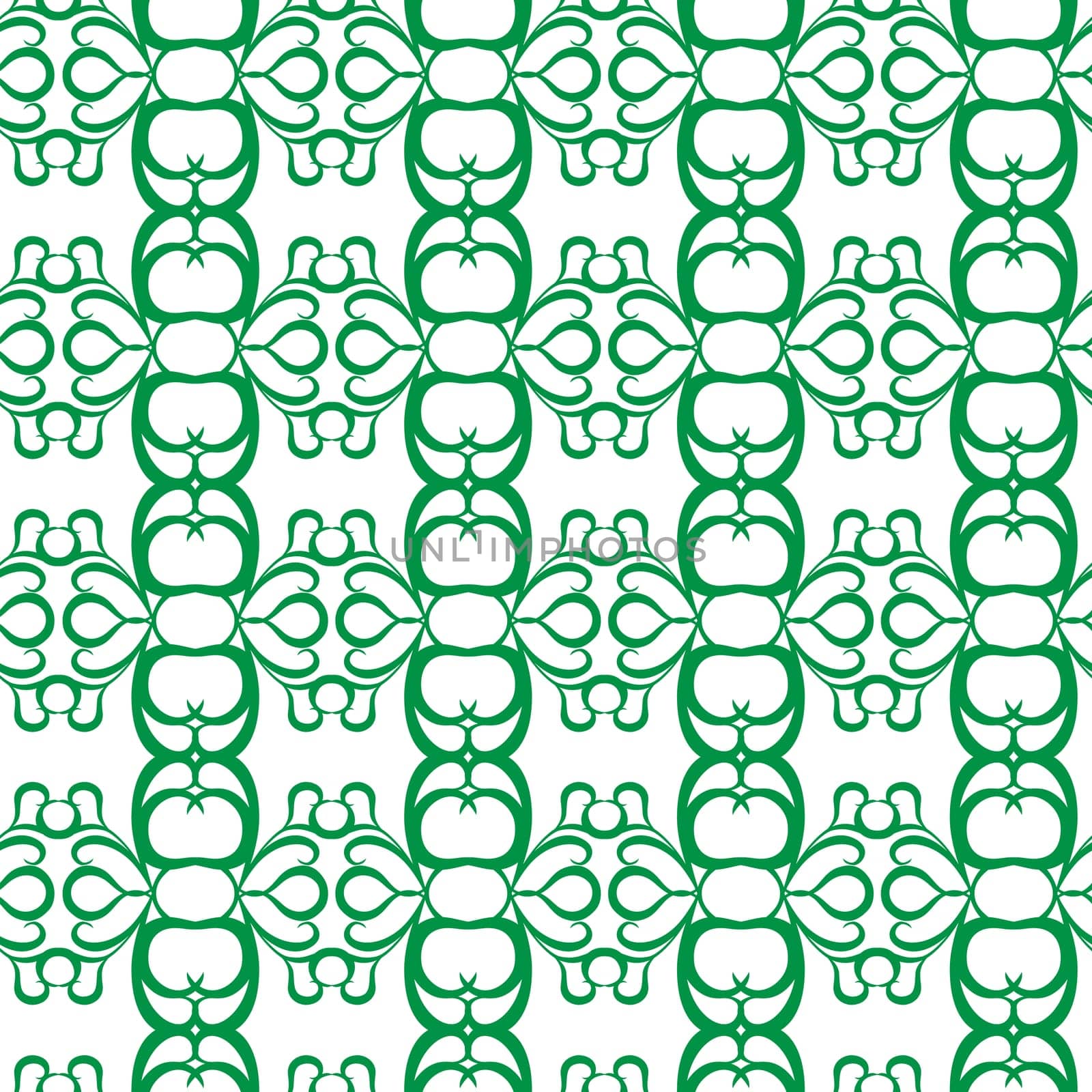 Seamless curl pattern, hand drawing vector illustration