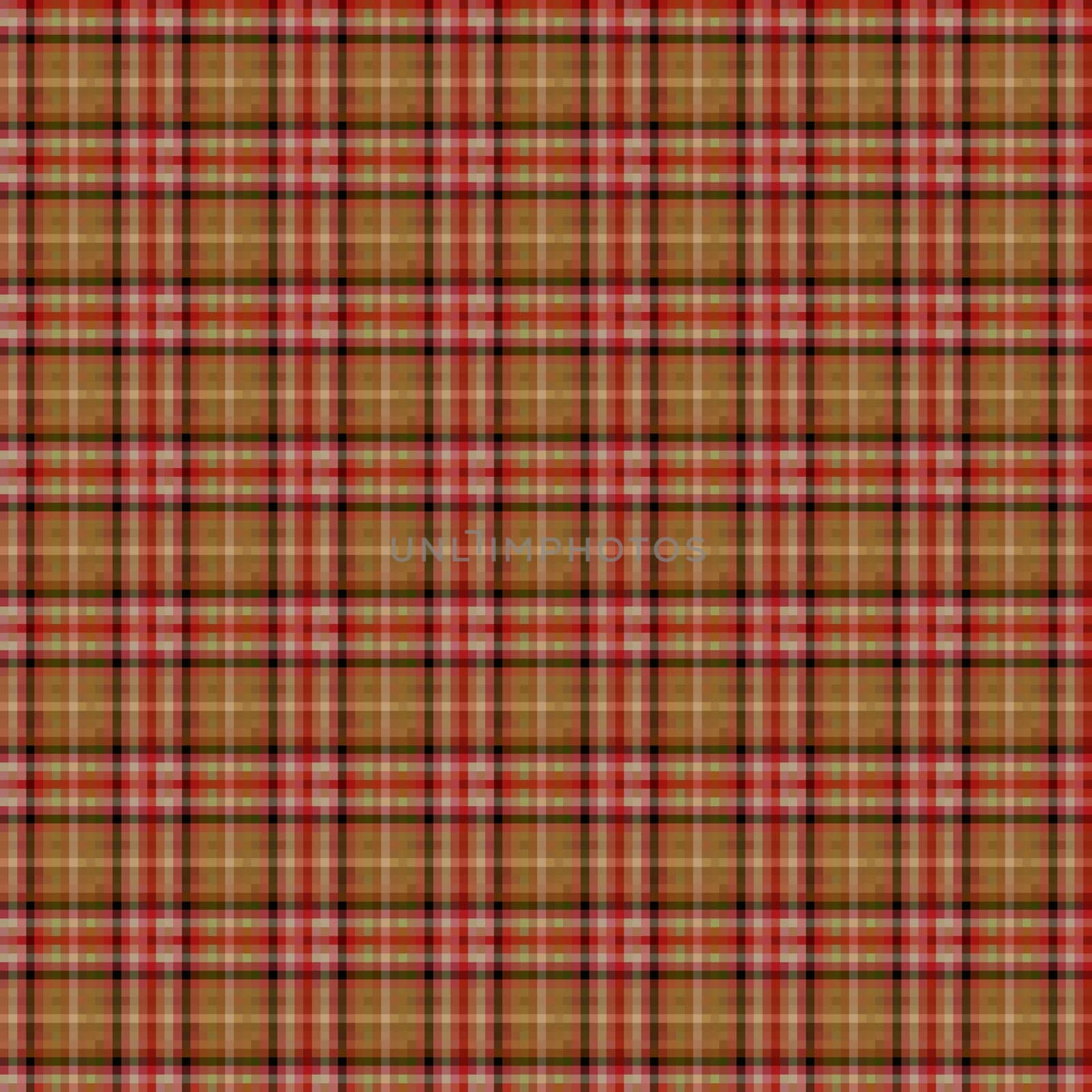 Seamless checkered shades of red and brown vector pattern
