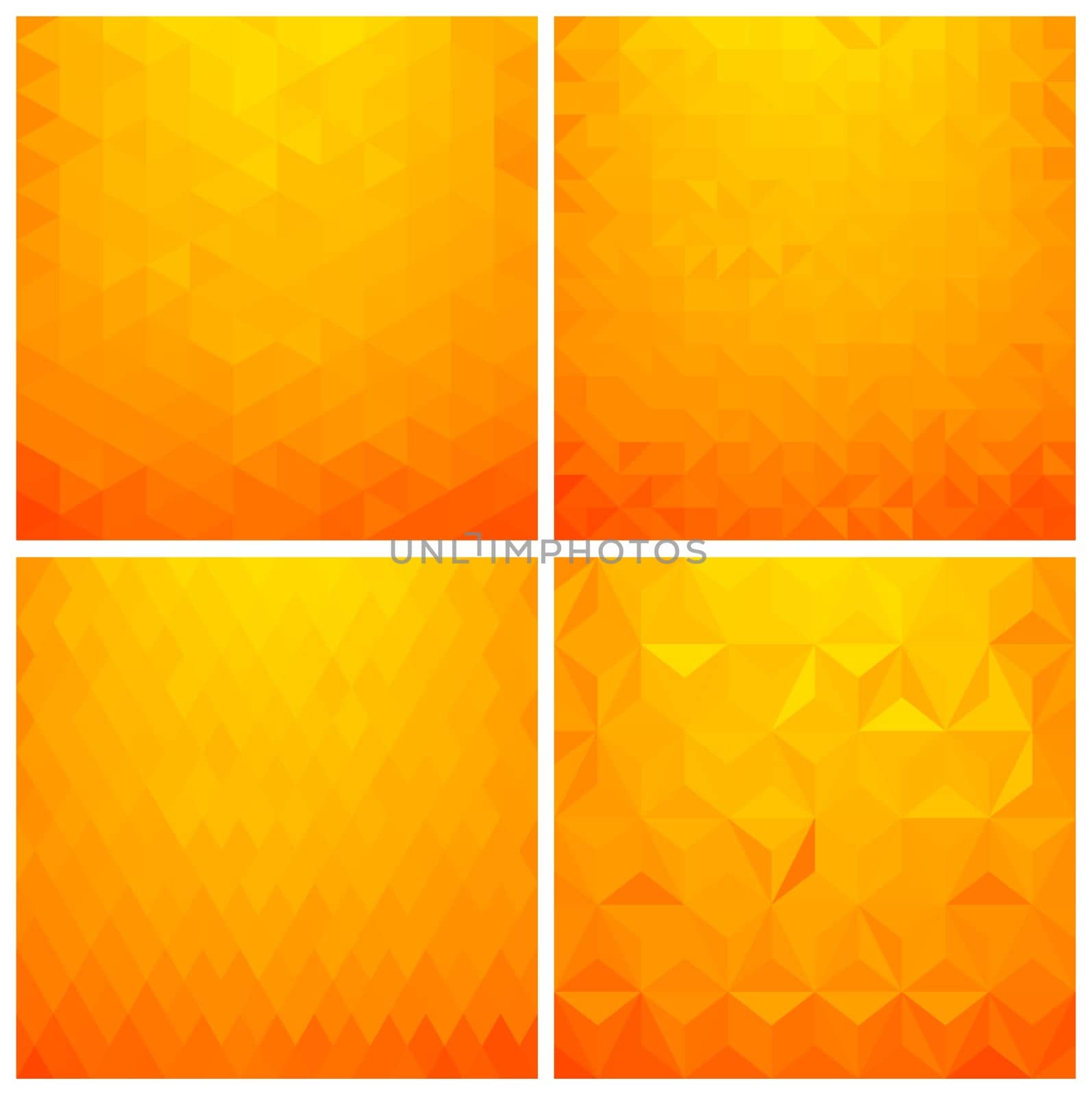 Set of abstract geometric seamless pattern background with triangles and polygons shapes. Ideal for web and app template, book cover, fabric and gift wrap design.