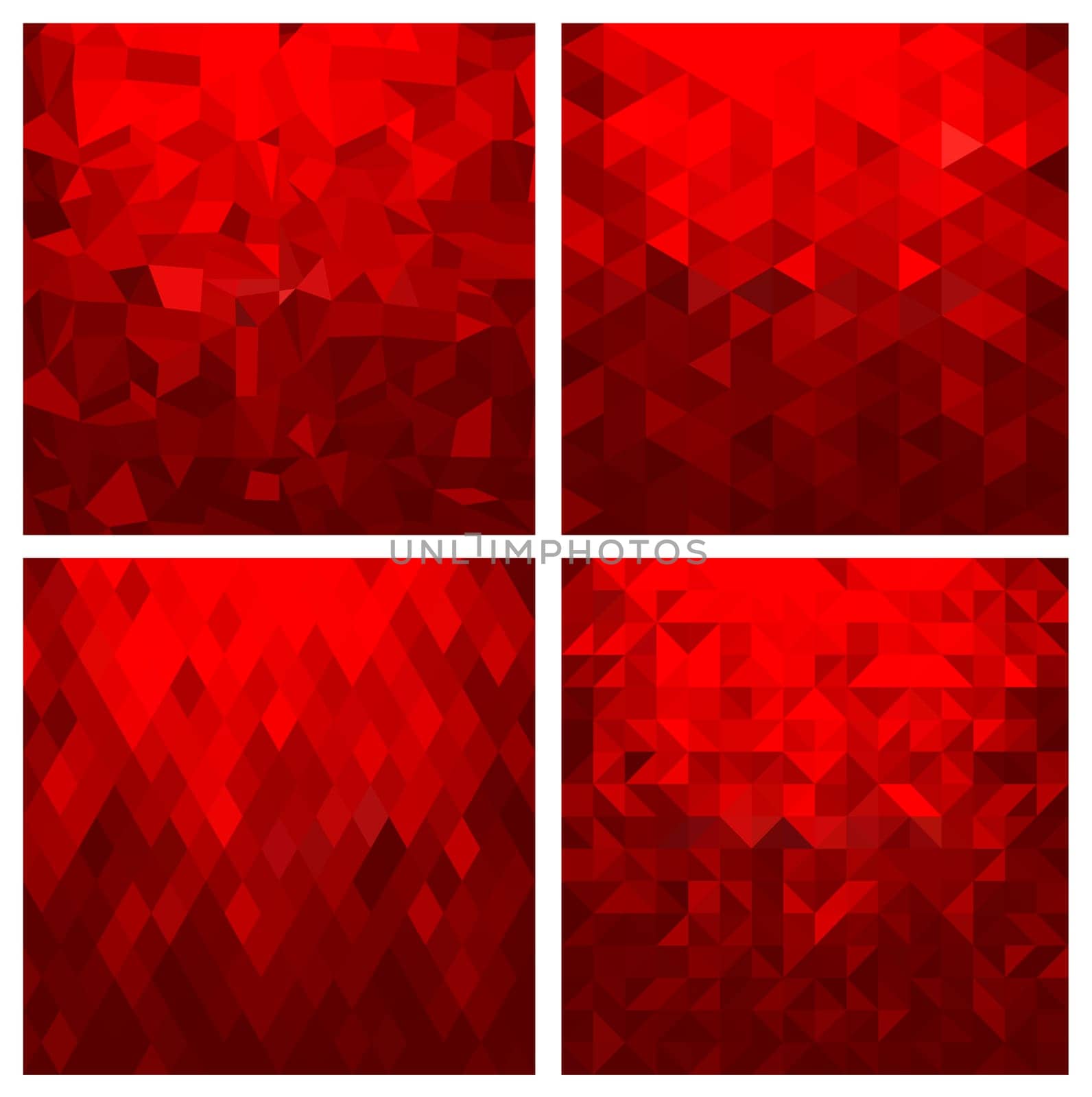 Set of abstract geometric seamless pattern background with triangles and polygons shapes. Ideal for web and app template, book cover, fabric and gift wrap design.