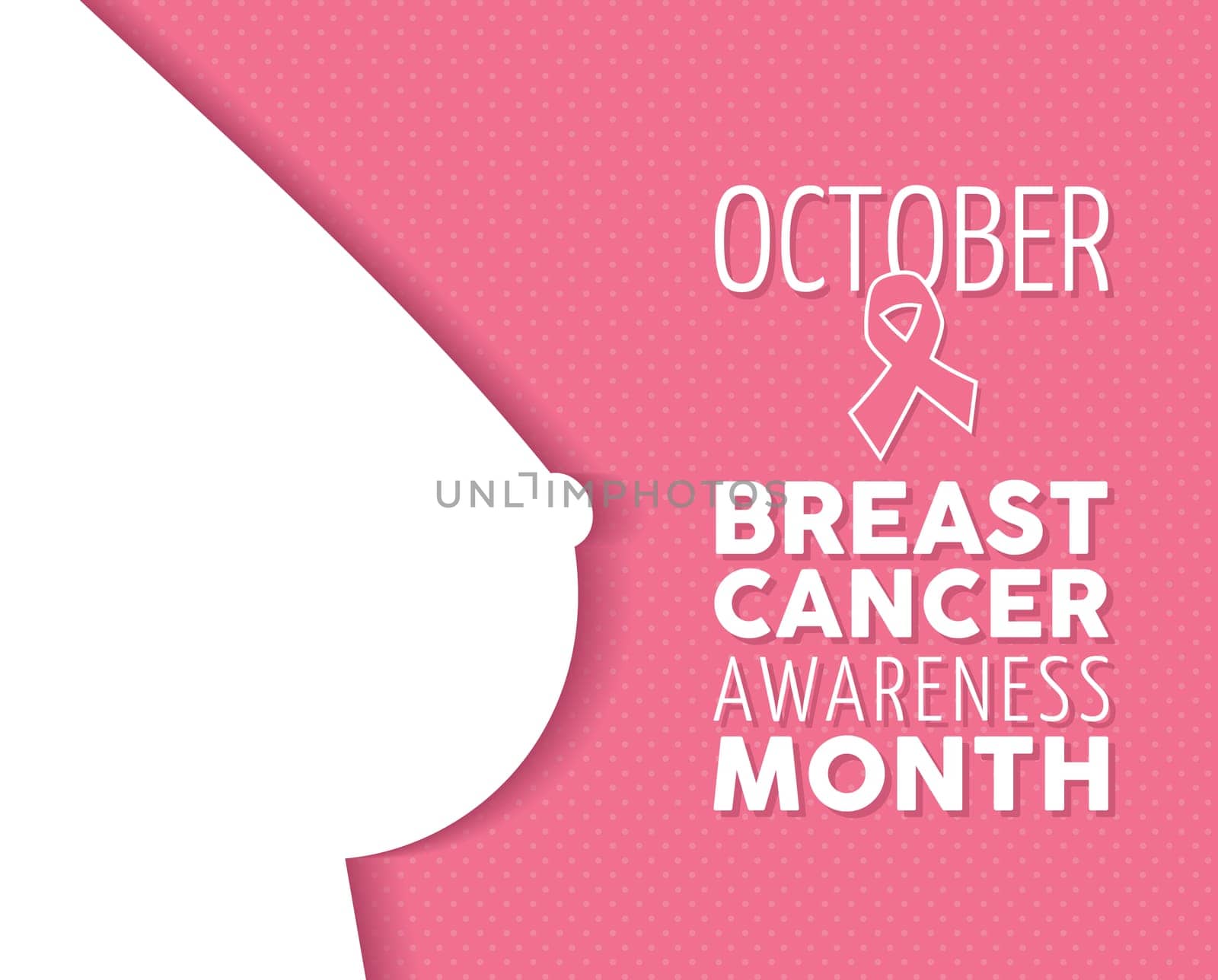 Breast cancer october awareness campaign composition